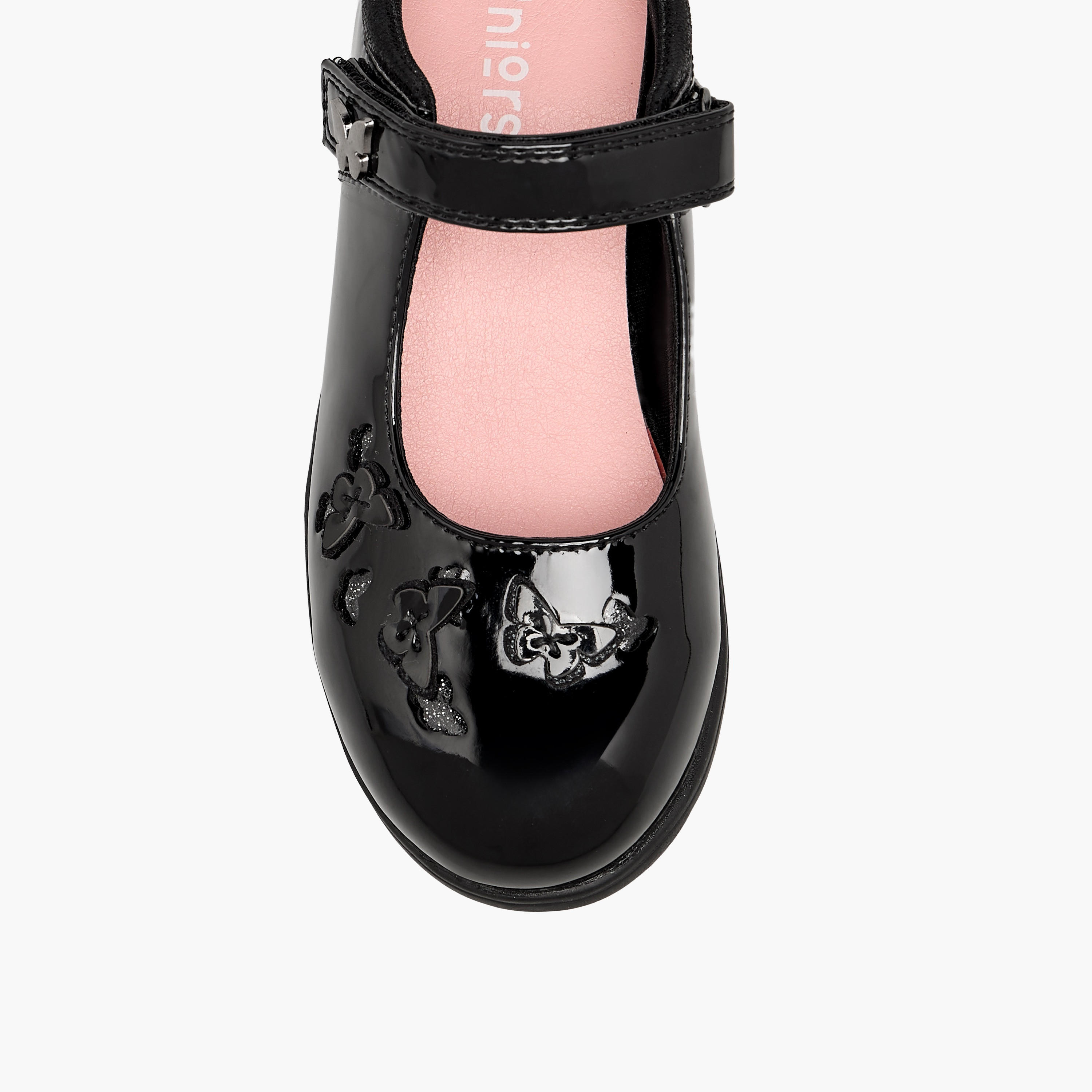 Juniors Girls Butterfly Accent Hook & Loop School Shoes-girls-shoes-schoolshoes-image-7