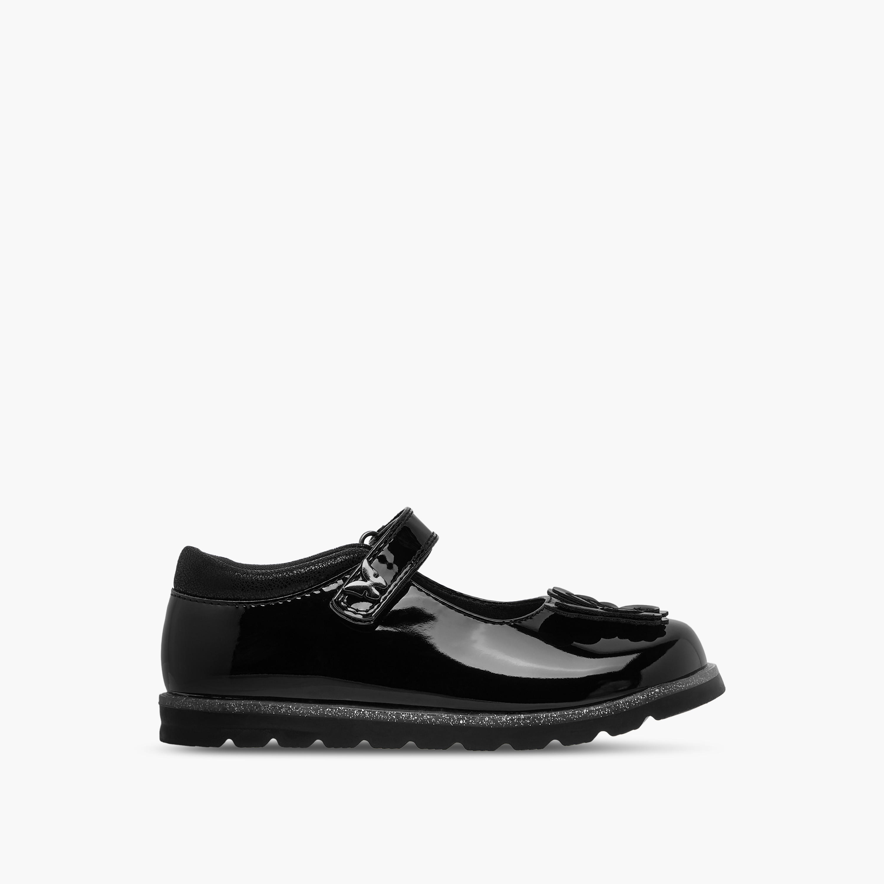 Juniors Butterfly Applique Mary Jane School Shoes with Hook and Loop Closure-girls-shoes-maryjanes-image-3