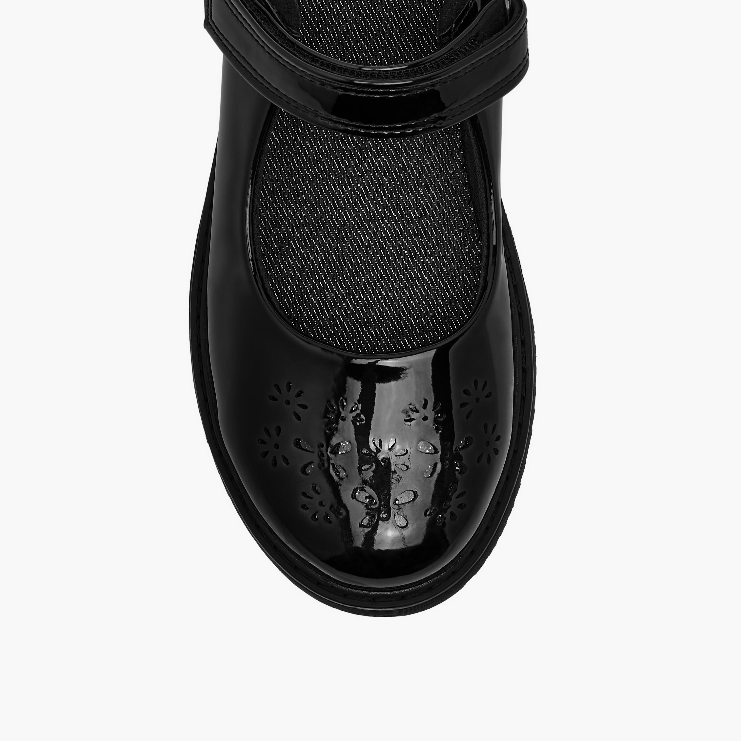 Juniors Cut Out Detail Mary Jane School Shoes with Hook and Loop Closure-girls-shoes-maryjanes-image-4