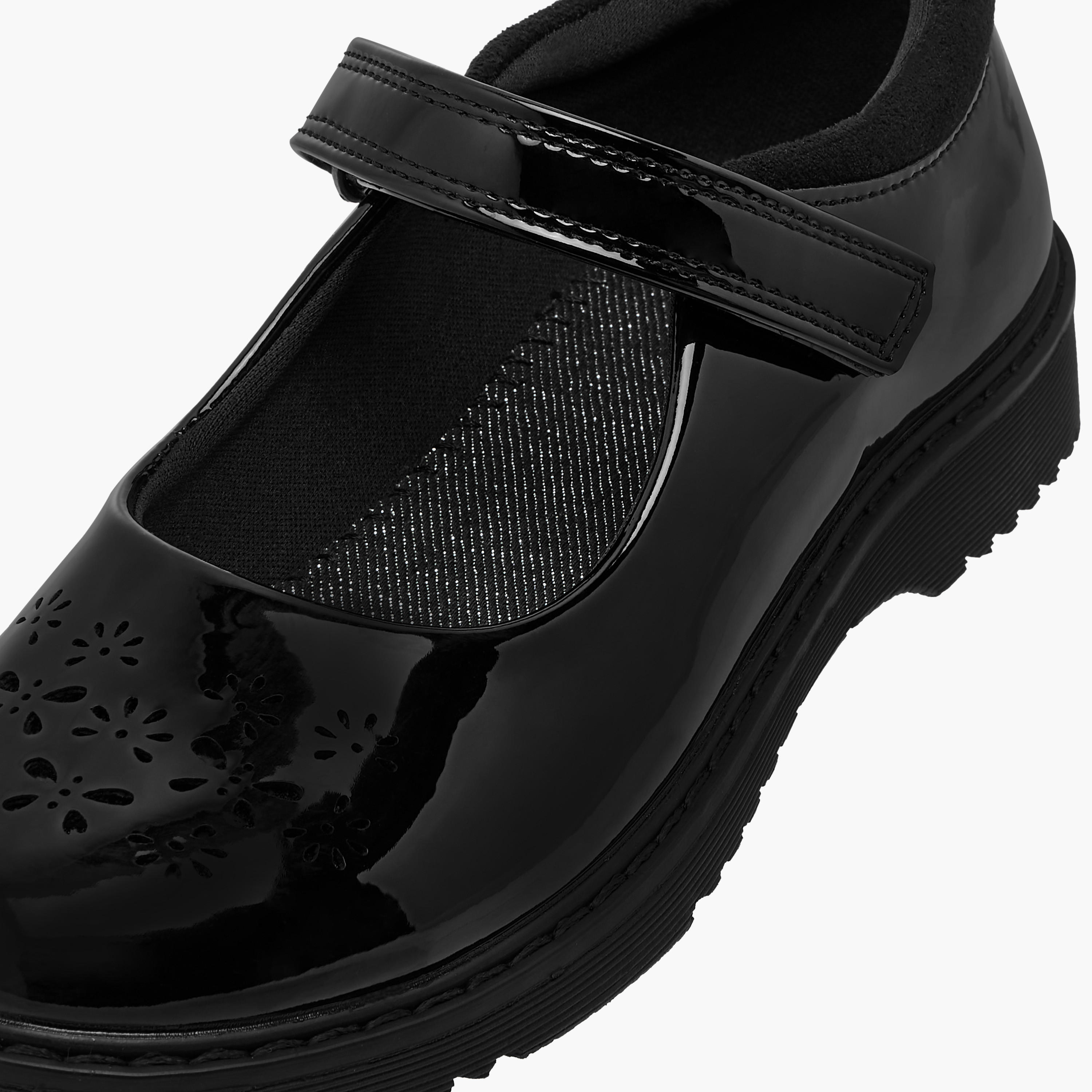Juniors Cut Out Detail Mary Jane School Shoes with Hook and Loop Closure-girls-shoes-maryjanes-image-6