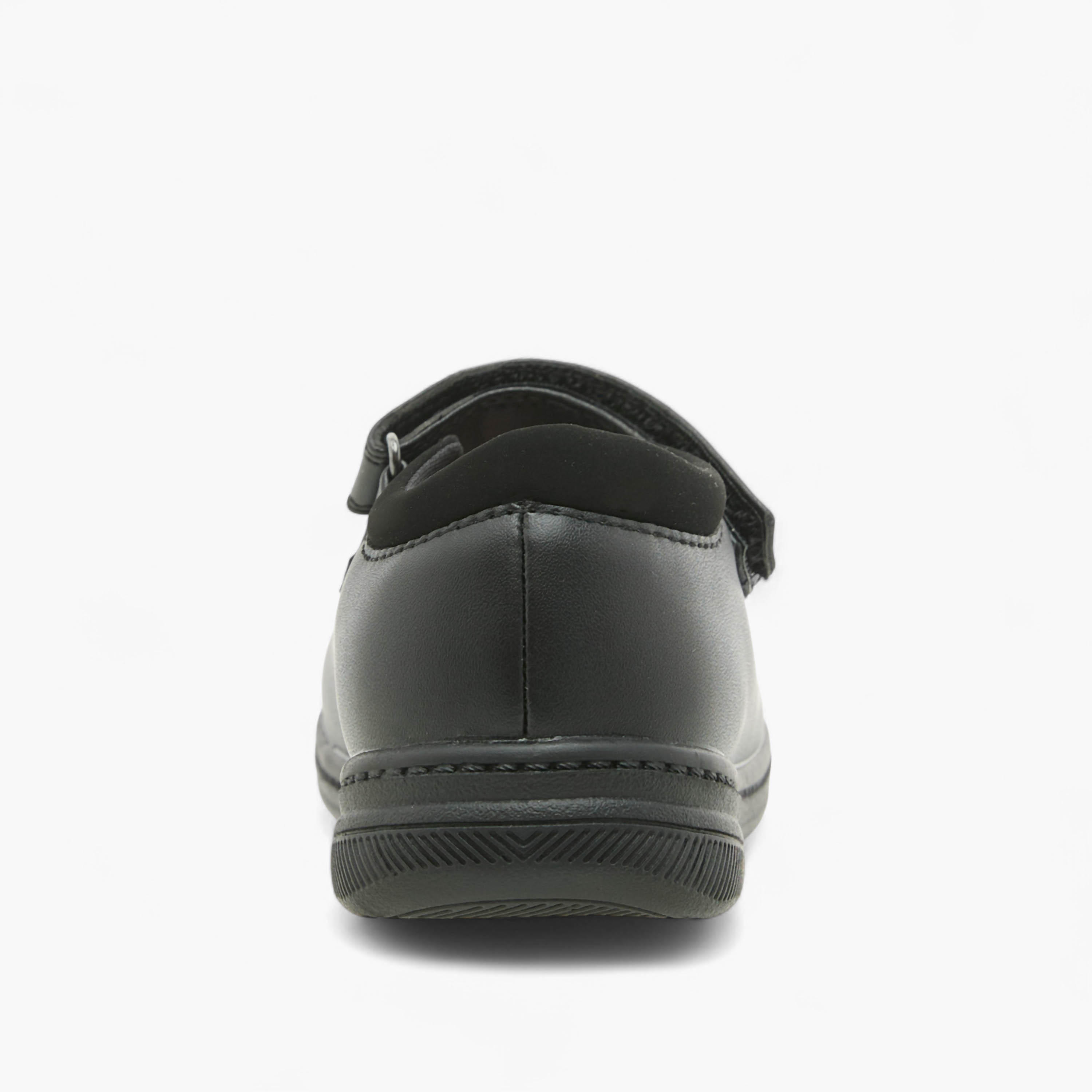 Juniors Floral Detail School Shoes with Hook and Loop Closure-girls-shoes-schoolshoes-image-5