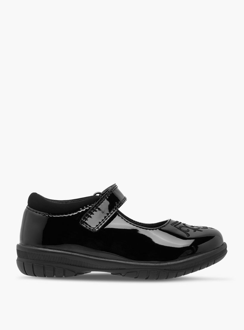 حذاء ماري جين مدرسي مطرز مع شريط إغلاق من ديزني-girls-shoes-maryjanes-image-3