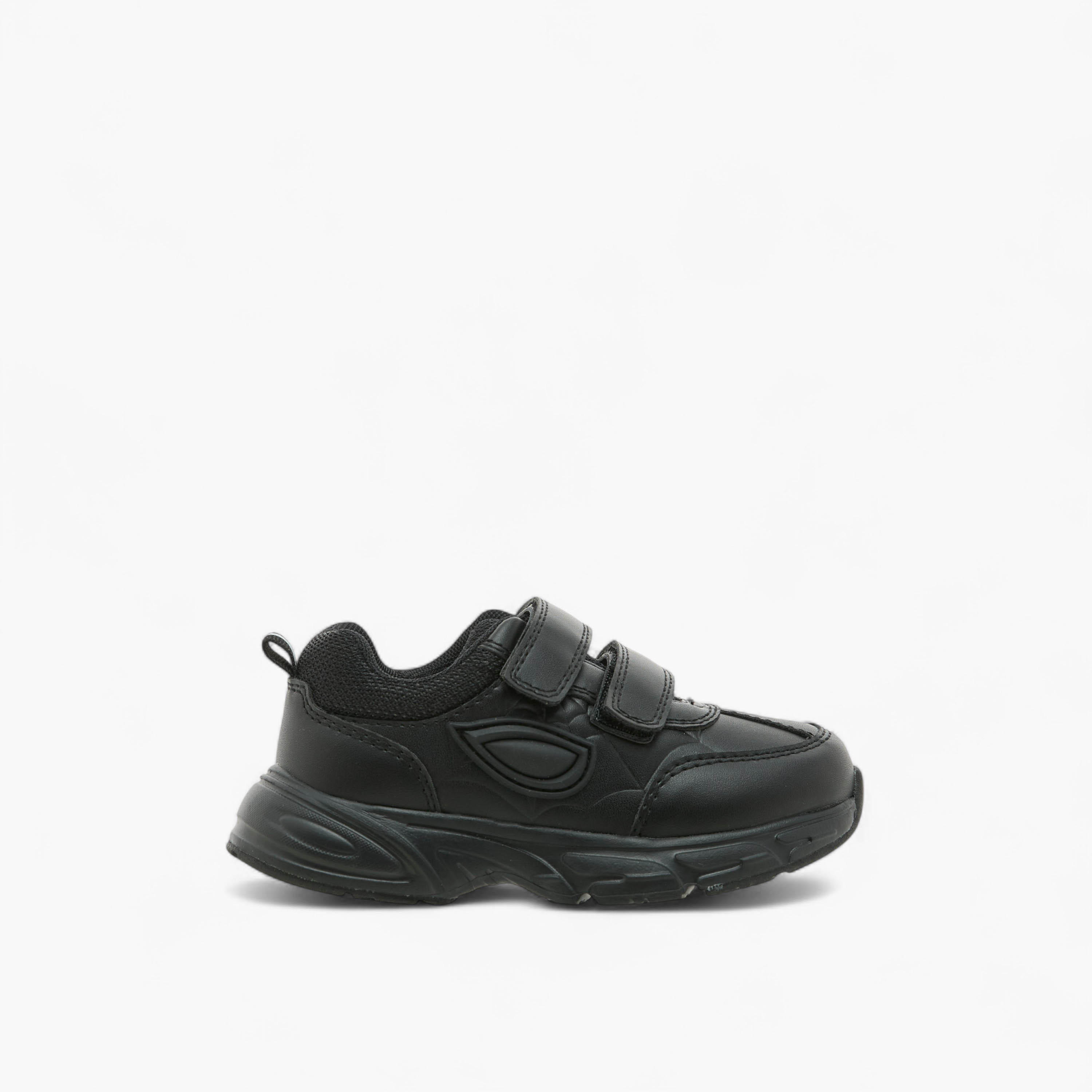 Marvel Panelled School Shoes with Hook and Loop Closure-boys-shoes-schoolshoes-image-3