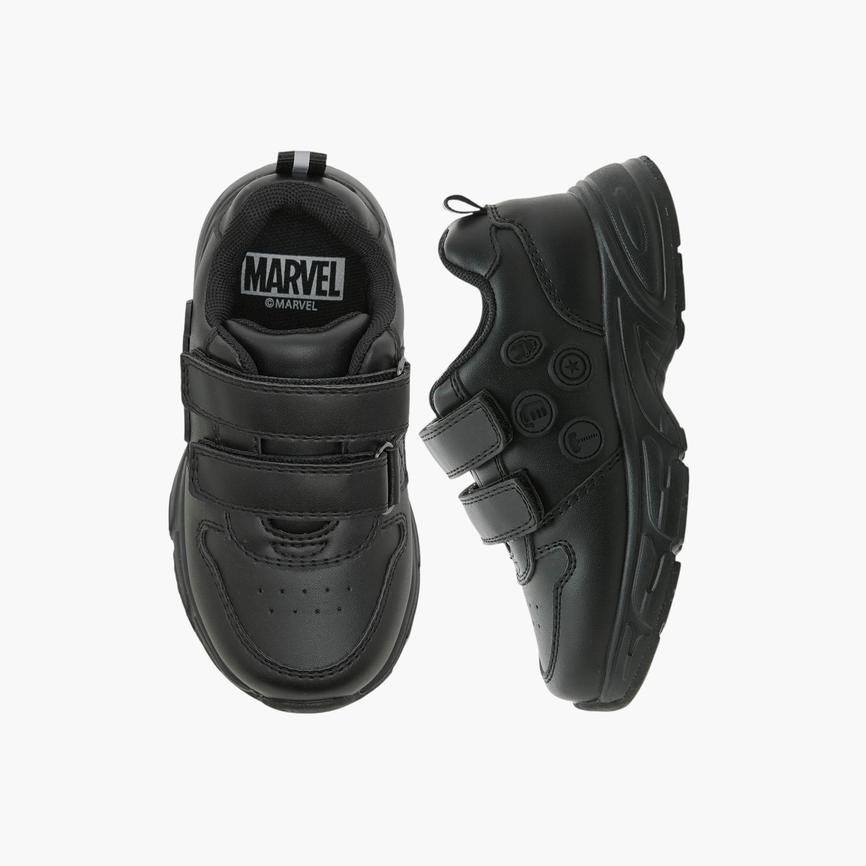 حذاء مدرسي بارز الملمس بشريط إغلاق من مارفل-boys-shoes-schoolshoes-image-1