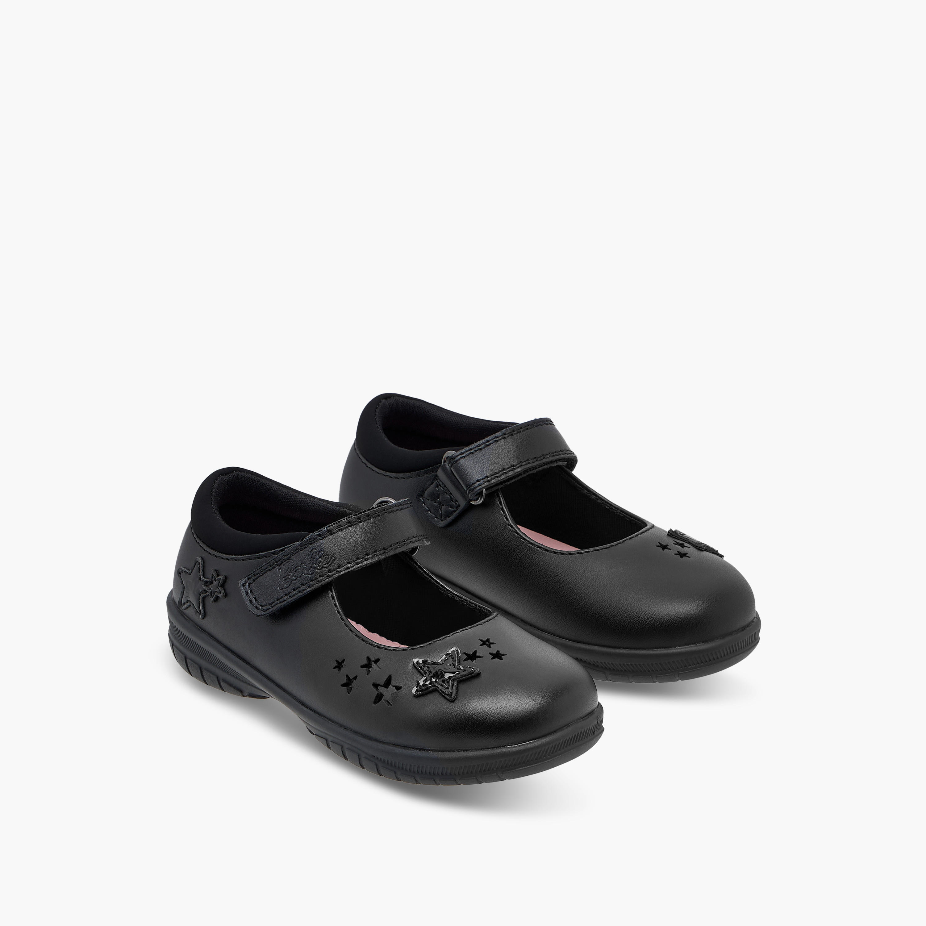حذاء ماري جين مدرسي بتفاصيل نجمة وشريط إغلاق من باربي-girls-shoes-maryjanes-image-1