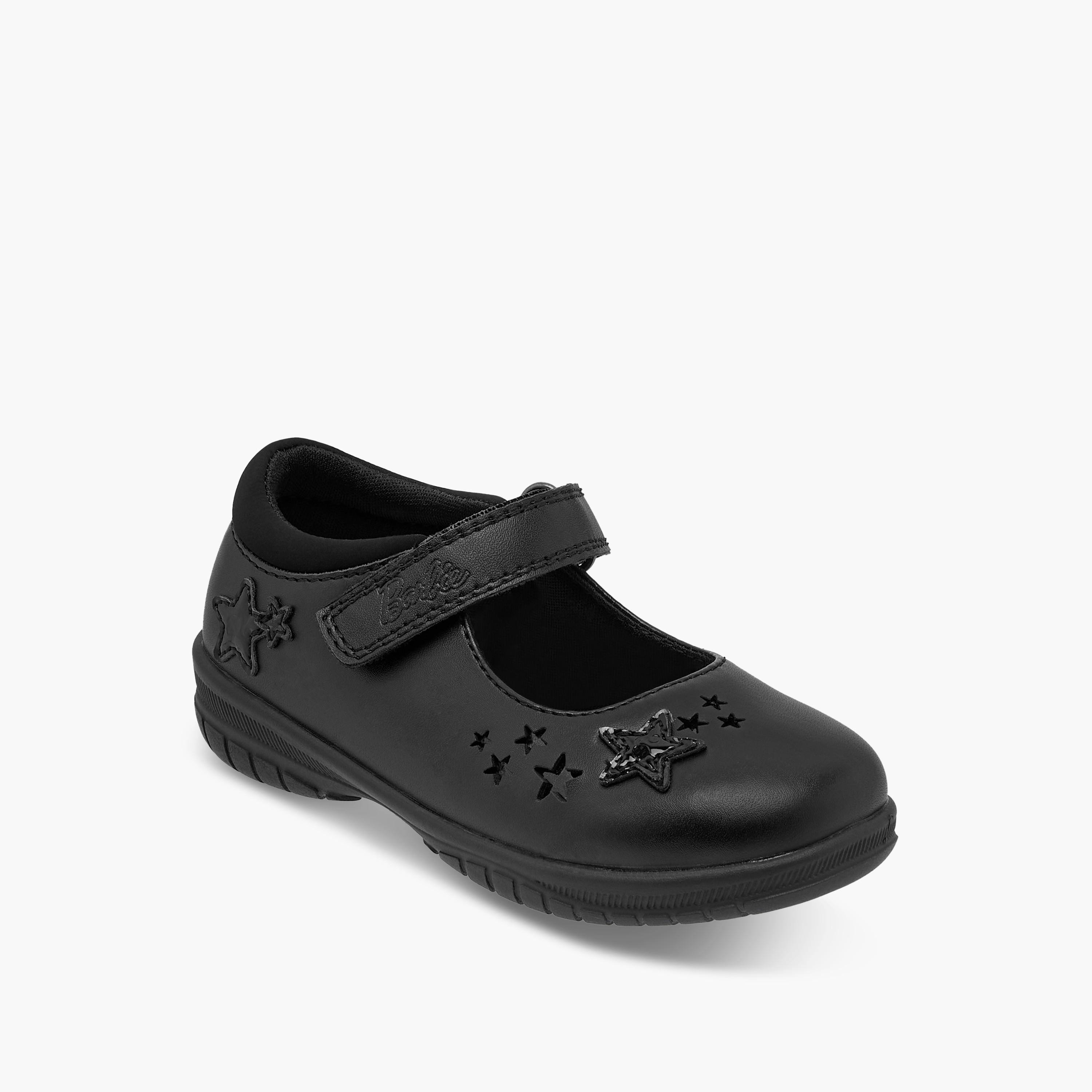 حذاء ماري جين مدرسي بتفاصيل نجمة وشريط إغلاق من باربي-girls-shoes-maryjanes-image-2