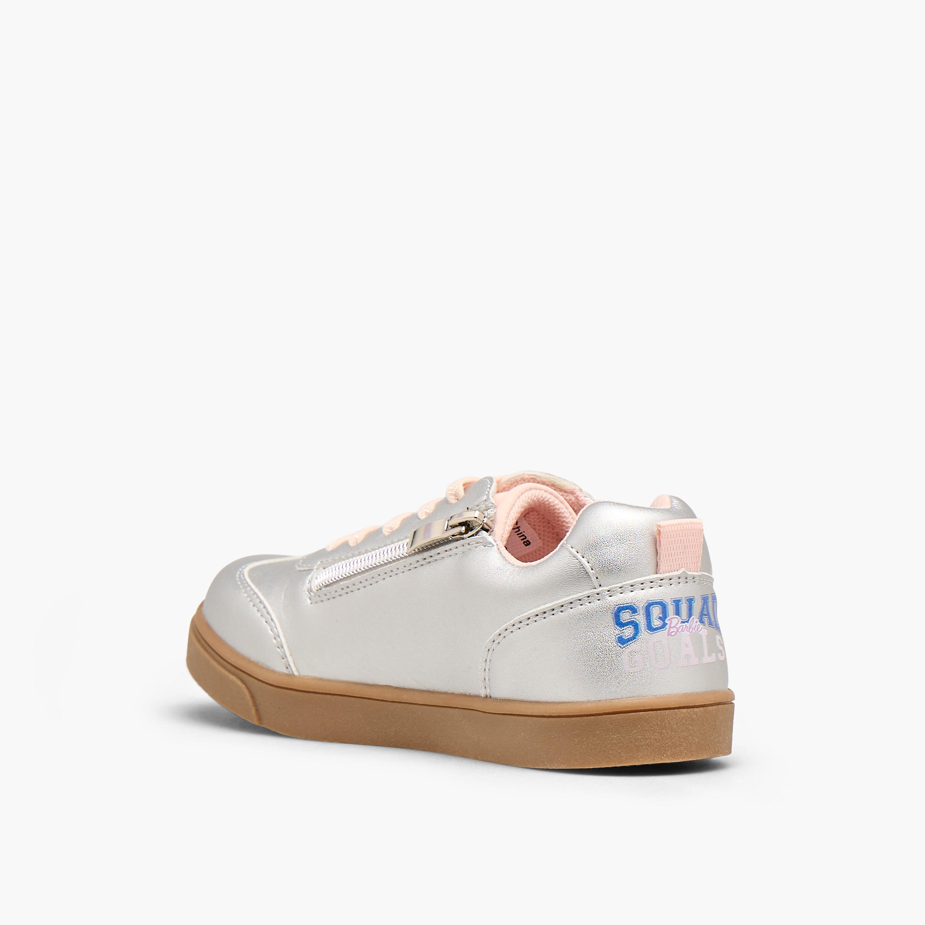 حذاء سنيكرز برباط إغلاق وطبعات للبنات من باربي-girls-shoes-sneakers-image-5