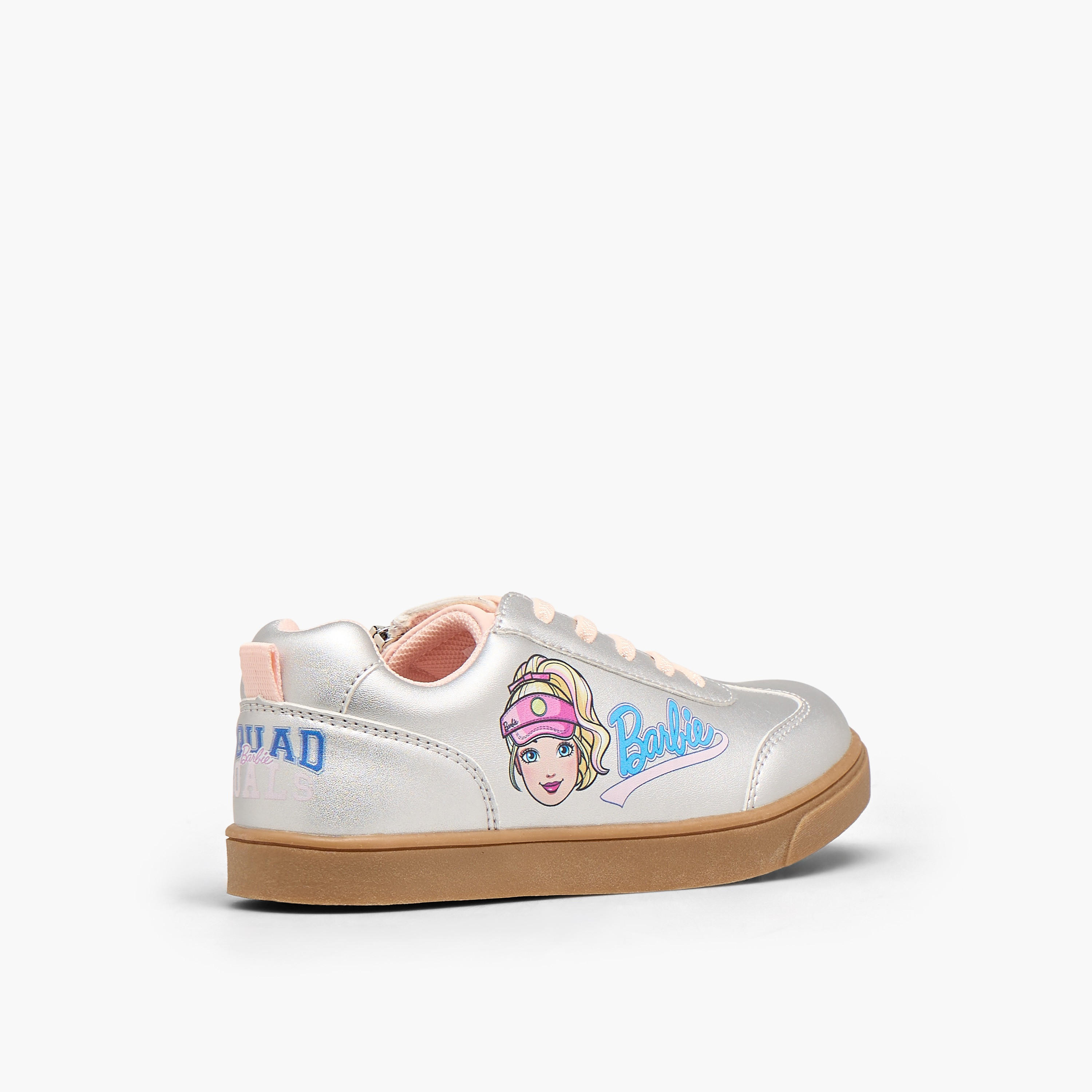 حذاء سنيكرز برباط إغلاق وطبعات للبنات من باربي-girls-shoes-sneakers-image-6
