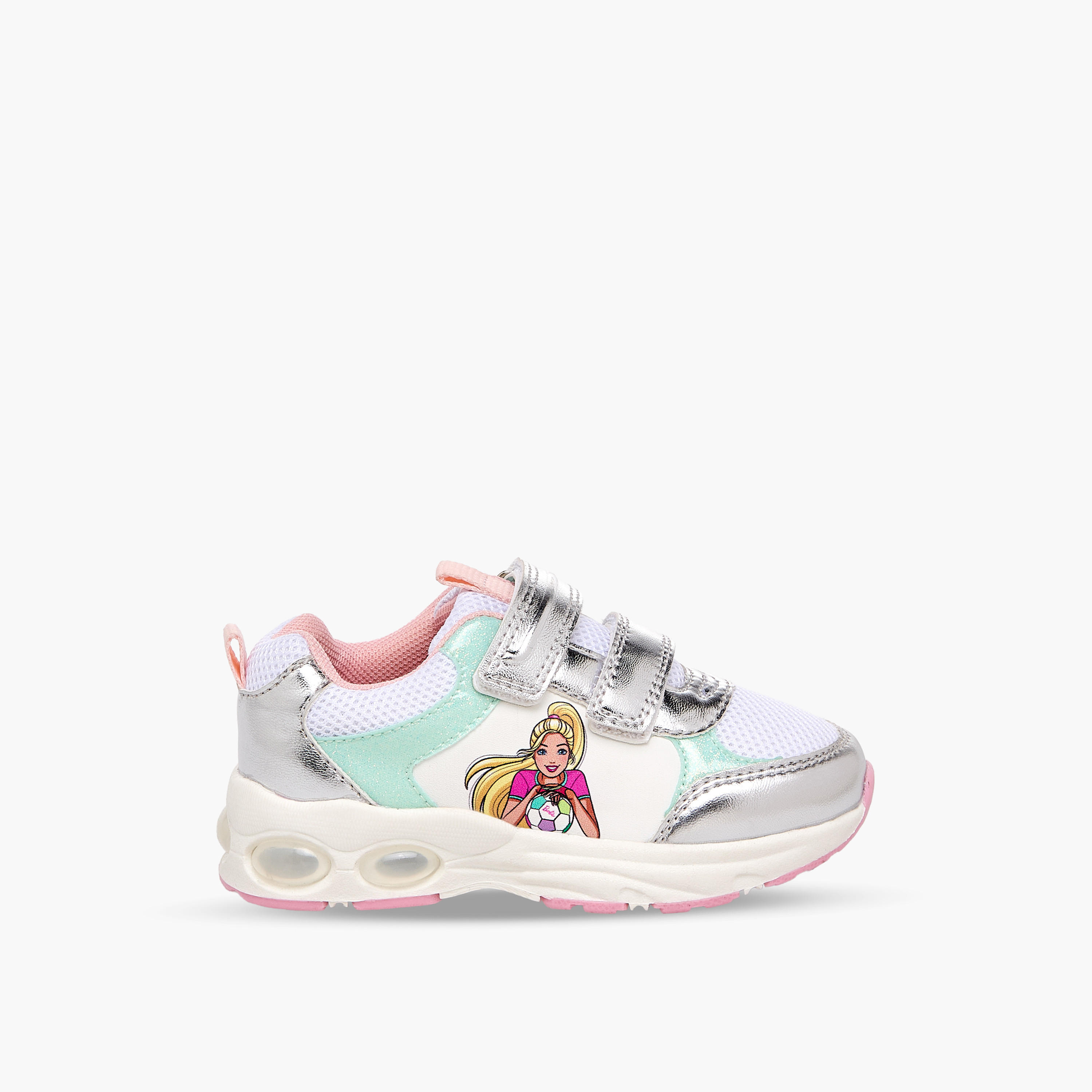 Barbie Girls Hook & Loop Light-Up Ankle Sneakers-girls-shoes-sneakers-image-3