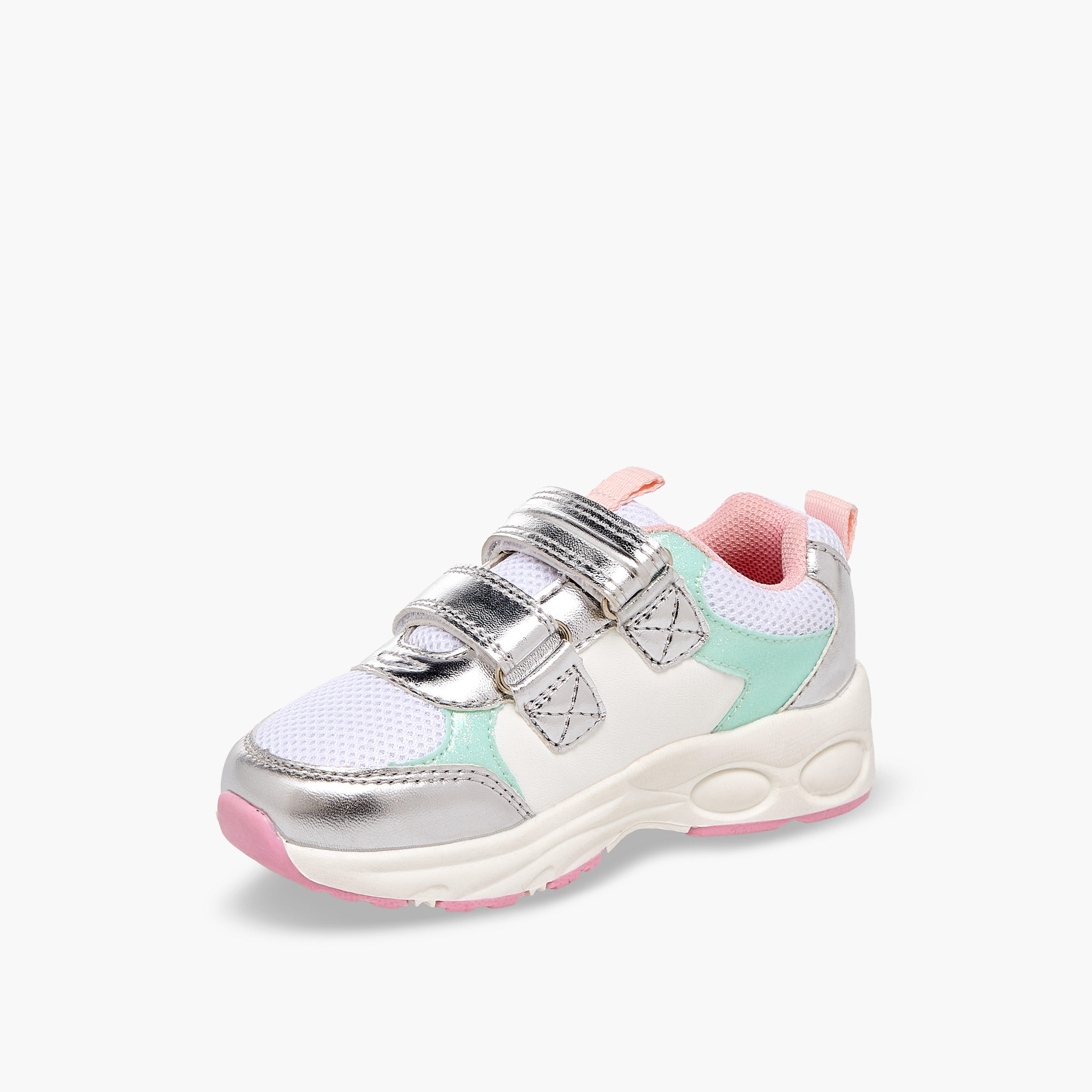 Barbie Girls Hook & Loop Light-Up Ankle Sneakers-girls-shoes-sneakers-image-4