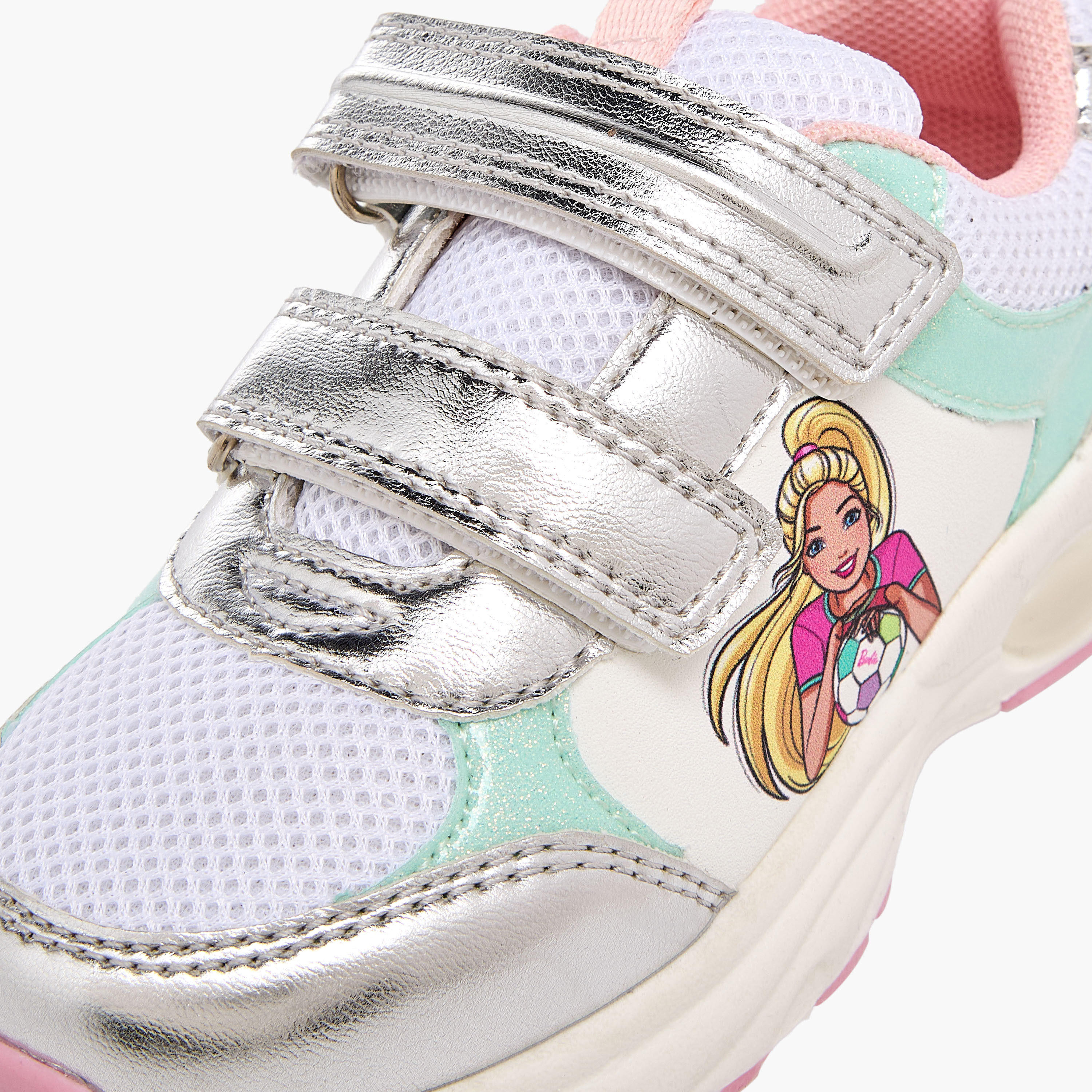 Barbie Girls Hook & Loop Light-Up Ankle Sneakers-girls-shoes-sneakers-image-7