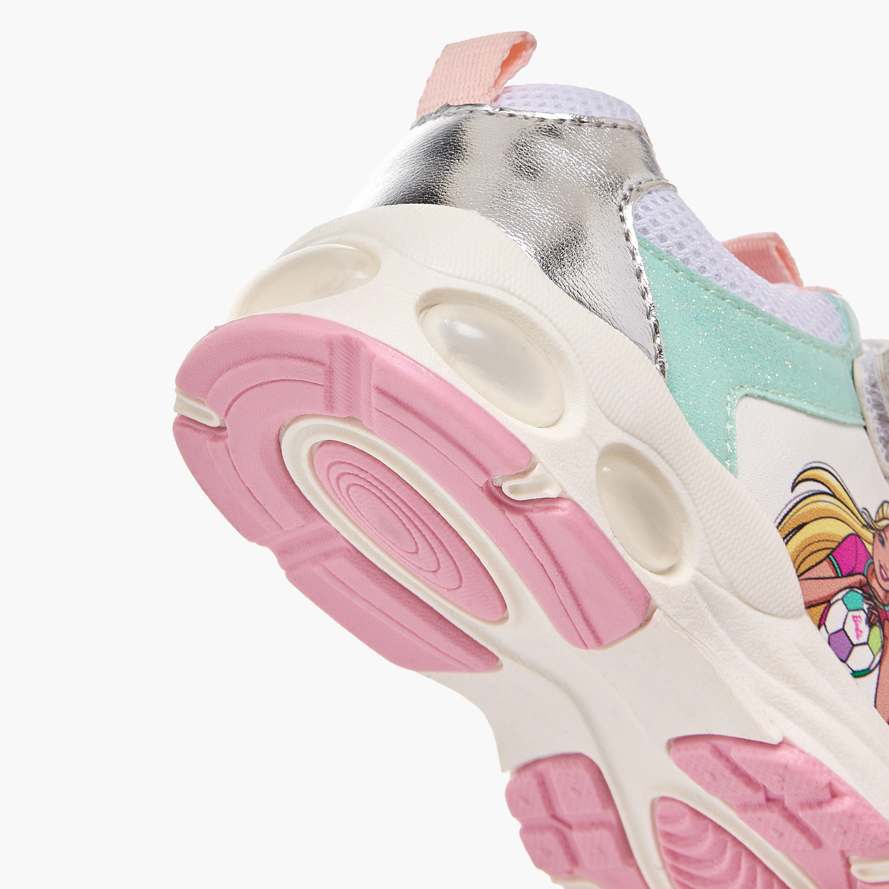 Barbie Girls Hook & Loop Light-Up Ankle Sneakers-girls-shoes-sneakers-image-8