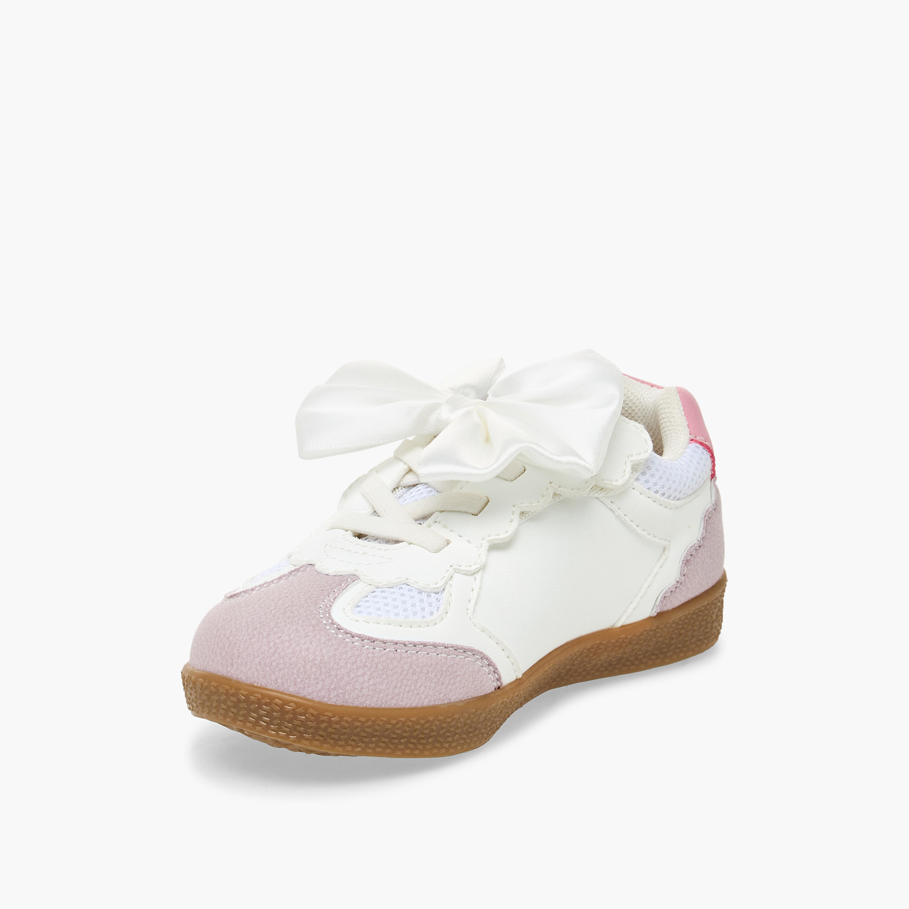 حذاء سنيكرز برقبة كاحل بشريط إغلاق لاصق للبنات من باربي-girls-shoes-sneakers-image-4