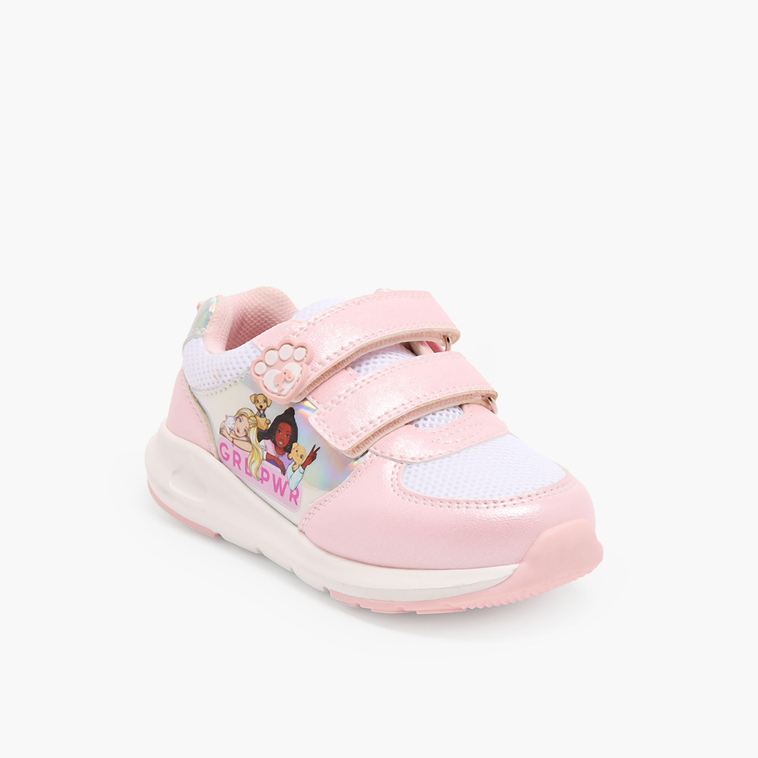 Barbie Girls Hook & Loop Ankle Sneakers-girls-shoes-sneakers-image-2