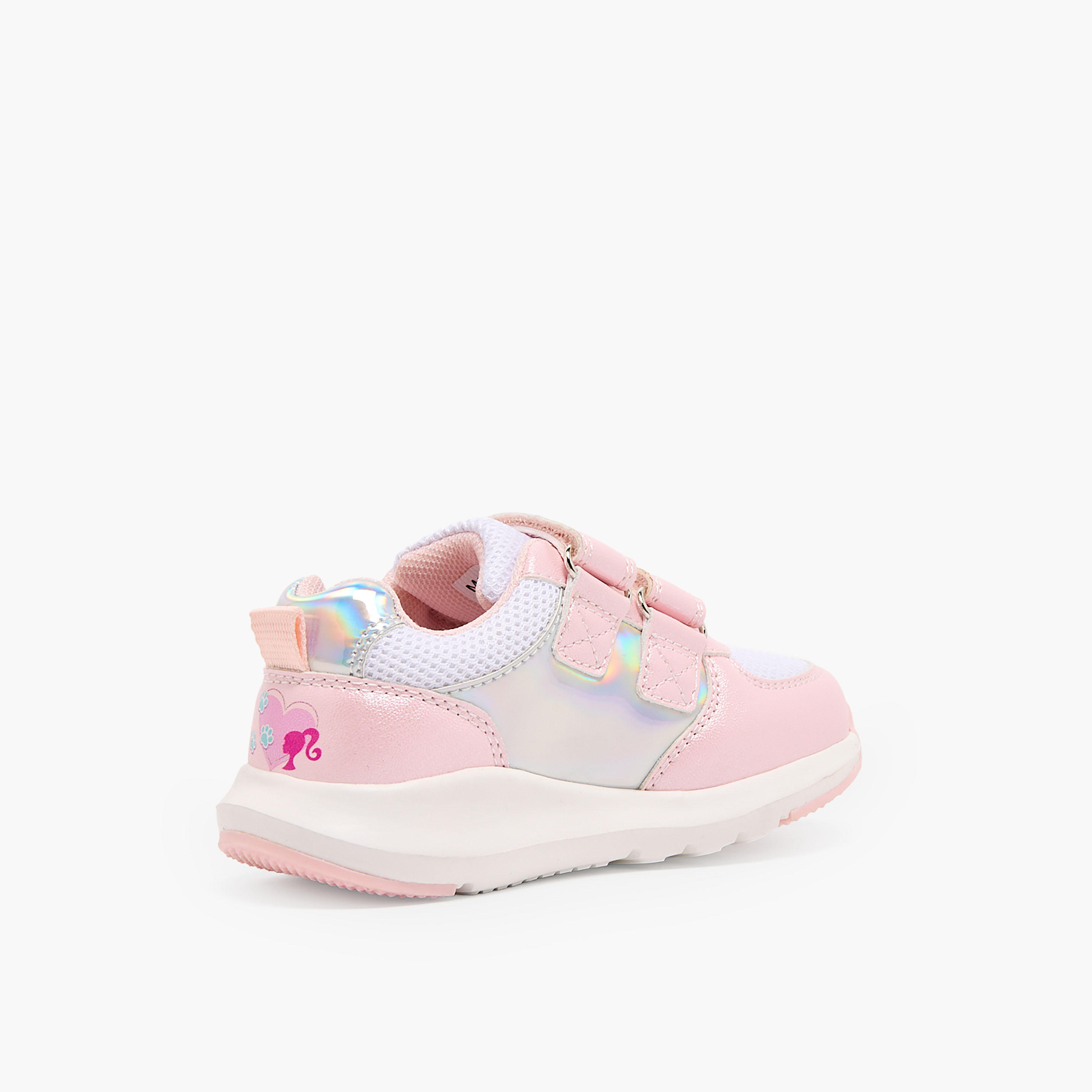 Barbie Girls Hook & Loop Ankle Sneakers-girls-shoes-sneakers-image-4