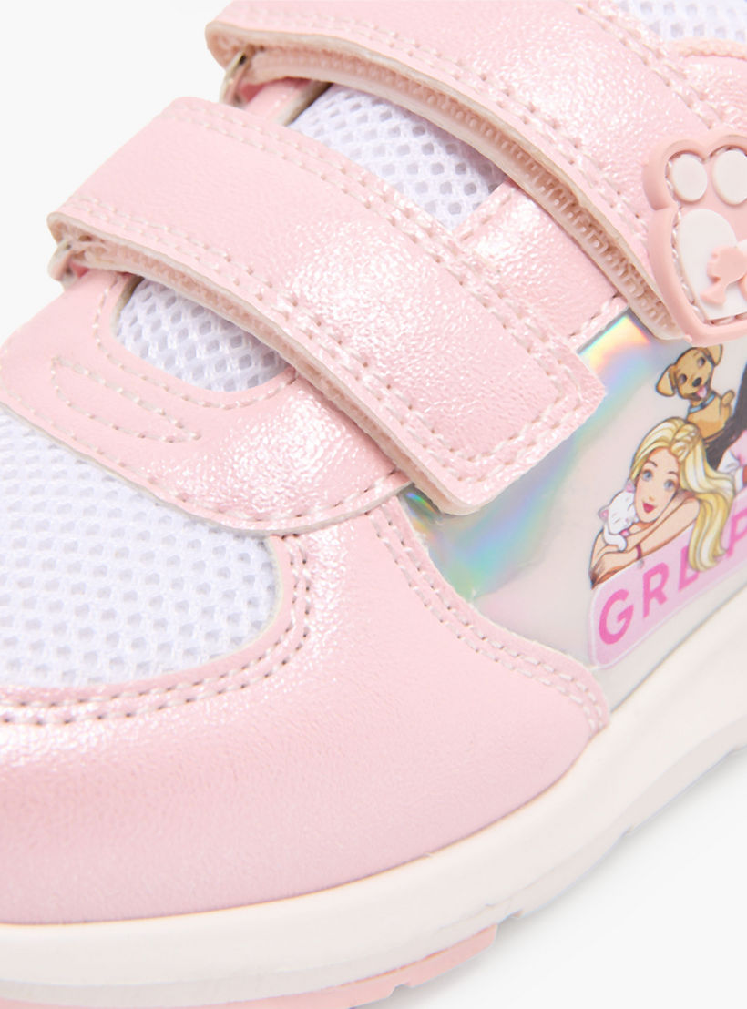 Barbie Girls Hook & Loop Ankle Sneakers-girls-shoes-sneakers-image-6