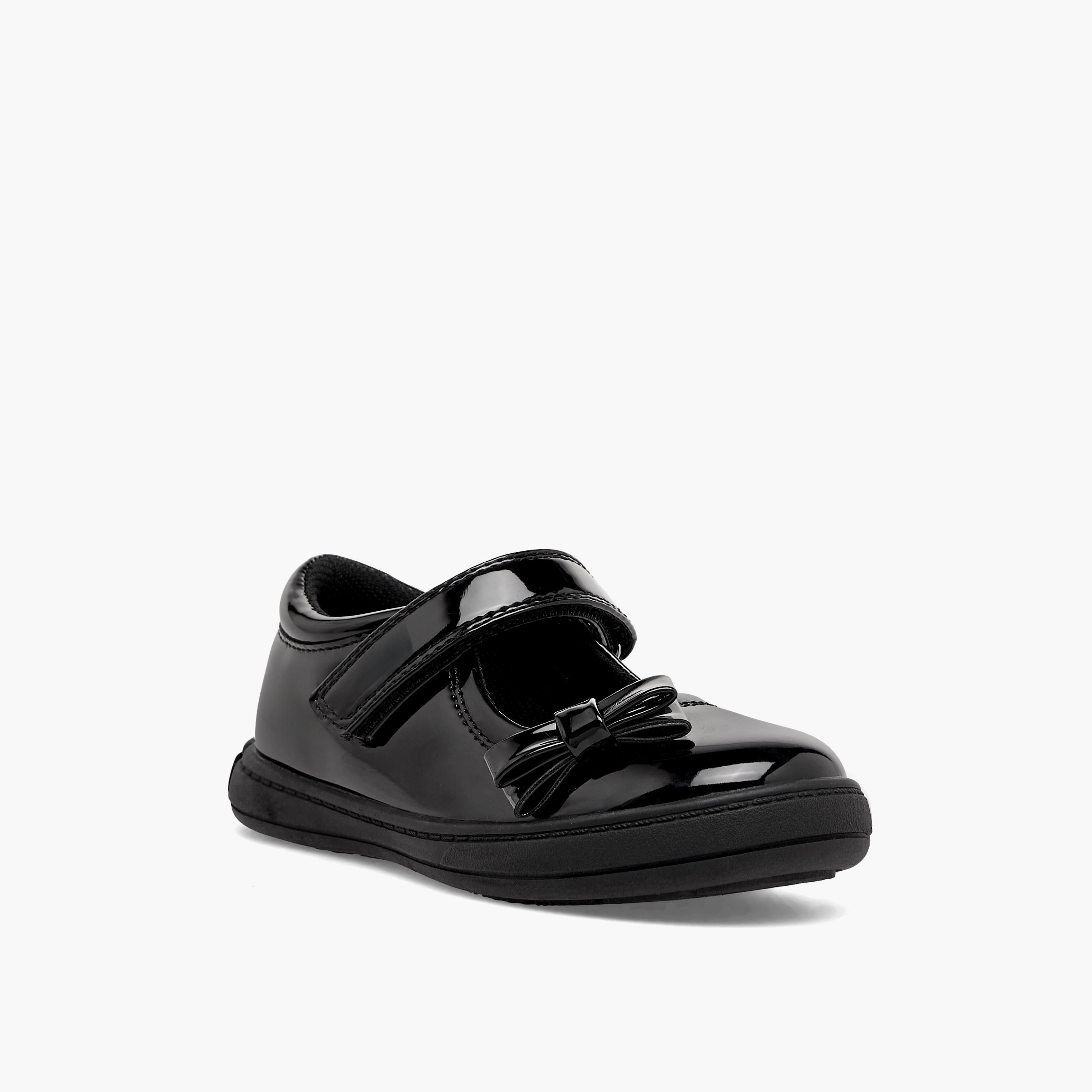 Juniors Girls Bow Accent Hook & Loop School Shoes-girls-shoes-schoolshoes-image-3