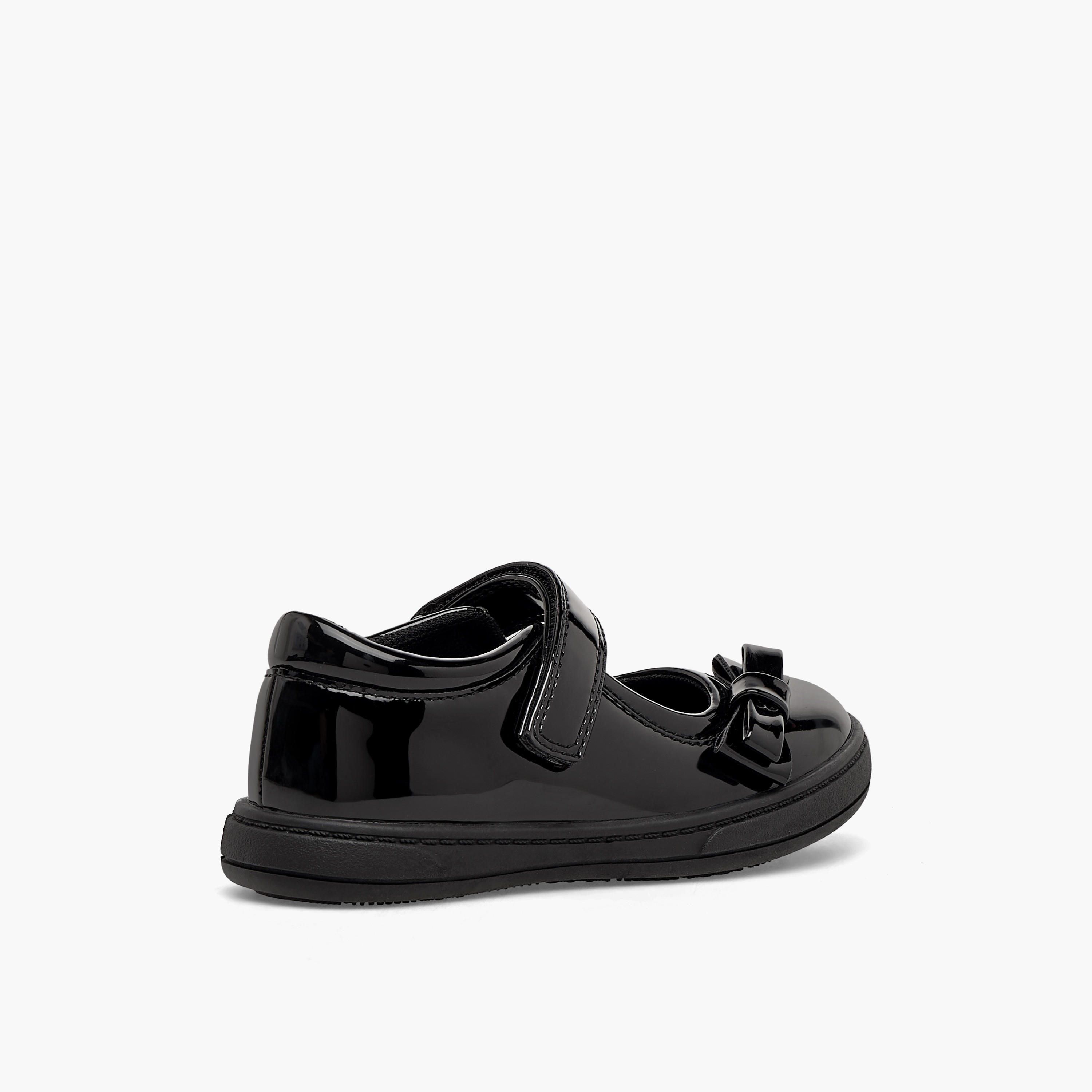 Juniors Girls Bow Accent Hook & Loop School Shoes-girls-shoes-schoolshoes-image-7