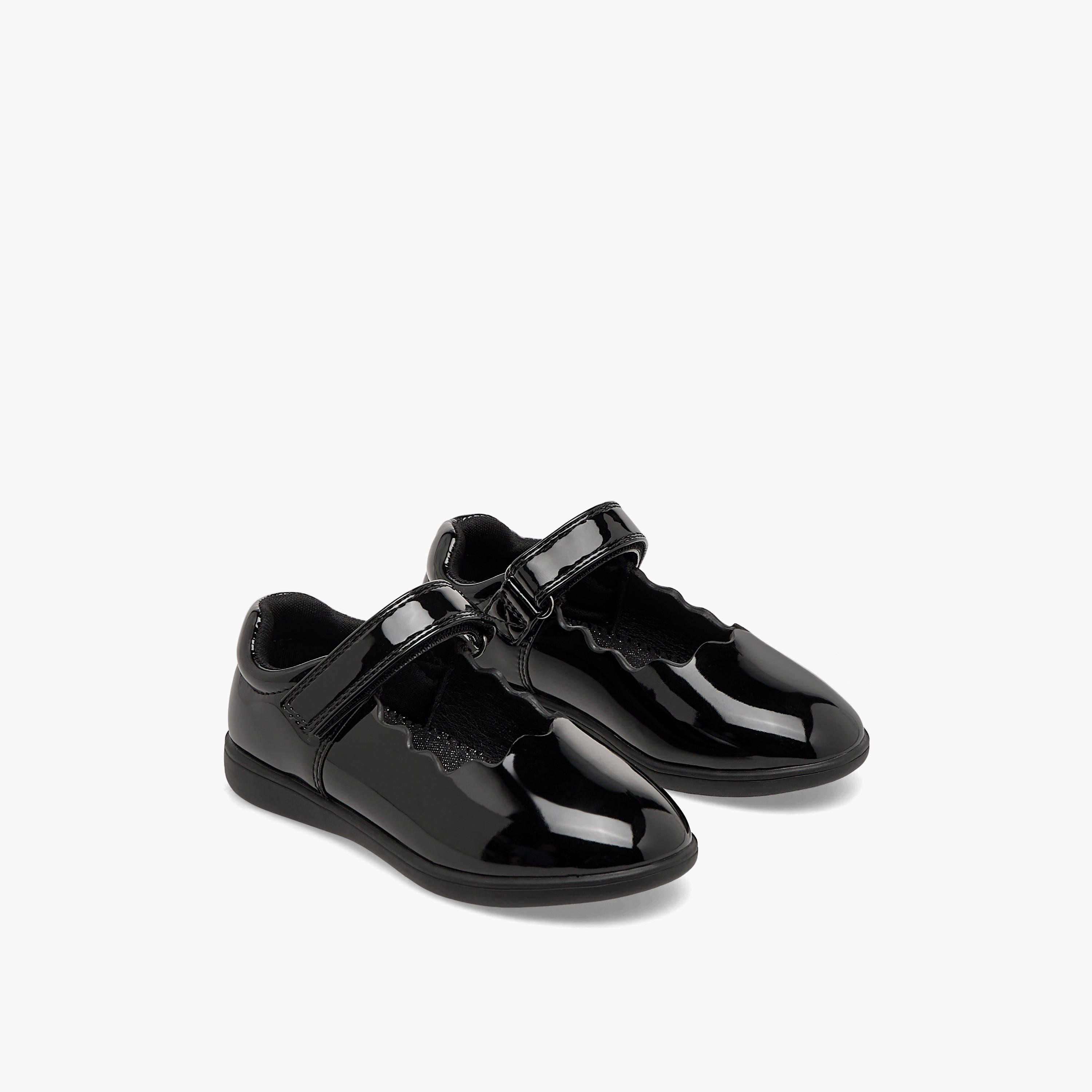 حذاء مدرسي بناتي بشريط لاصق من جونيورز-girls-shoes-schoolshoes-image-1