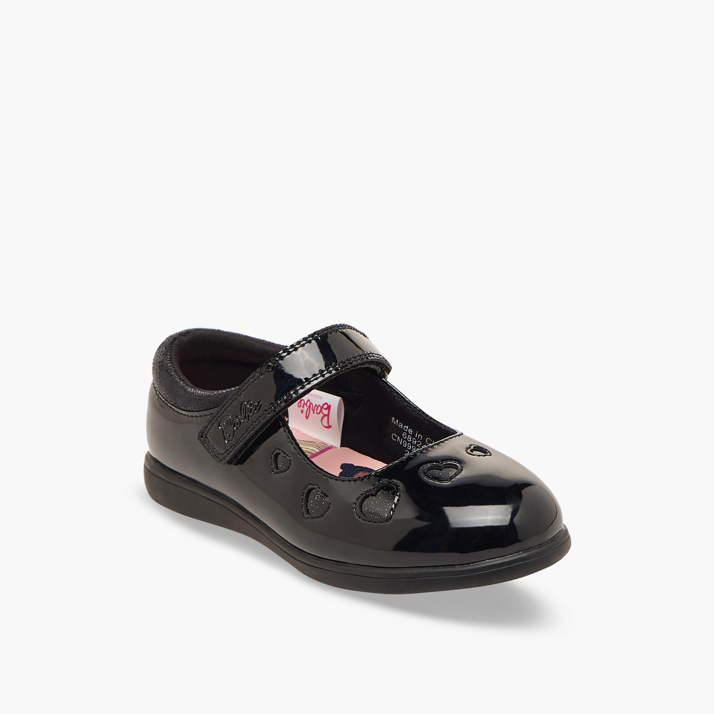 حذاء مدرسي بشريط إغلاق لاصق للبنات من باربي-girls-shoes-schoolshoes-image-3