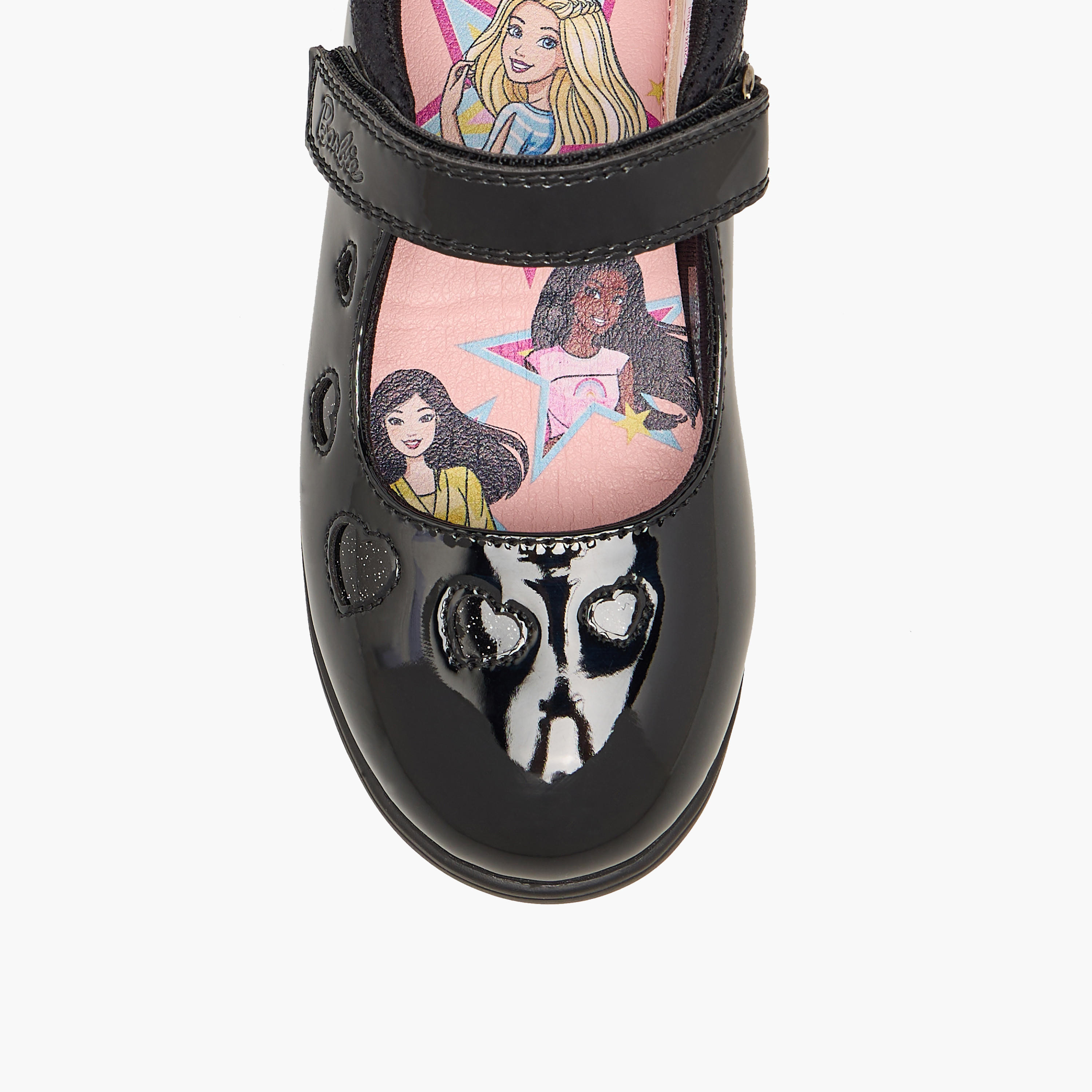 حذاء مدرسي بشريط إغلاق لاصق للبنات من باربي-girls-shoes-schoolshoes-image-8