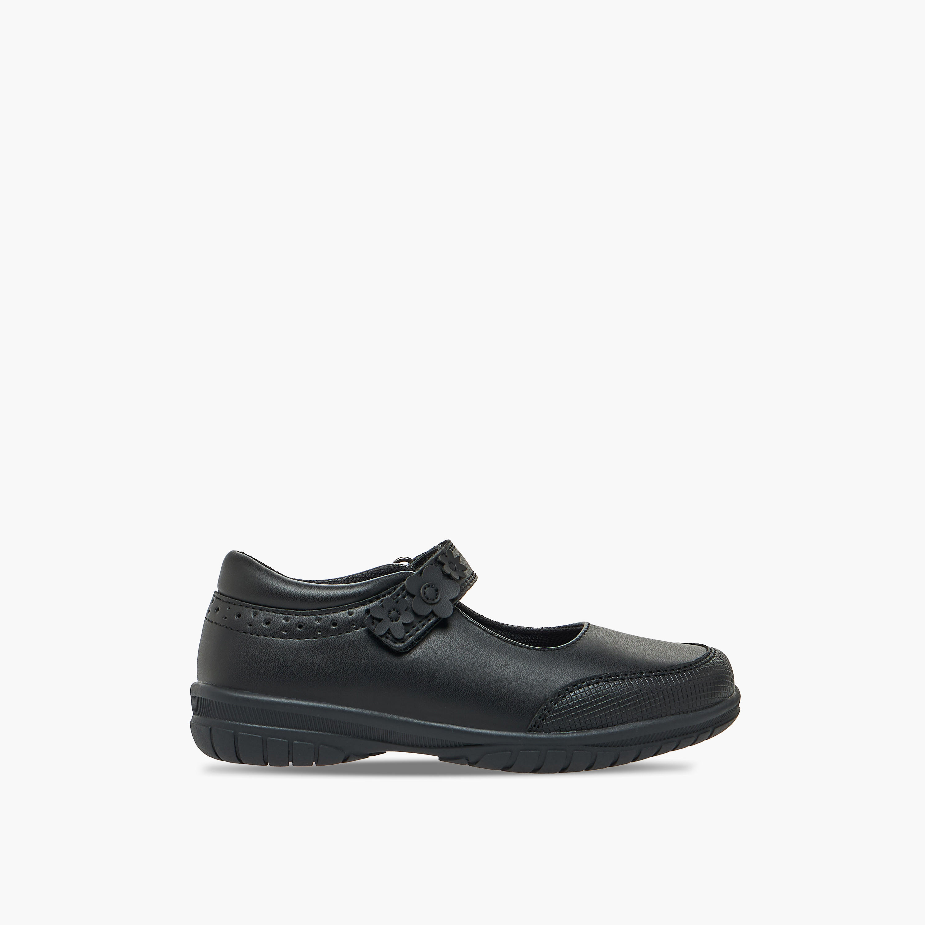 حذاء ماري جين باربي المدرسي المريح للبنات بشريط إغلاق لاصق-girls-shoes-maryjanes-image-4