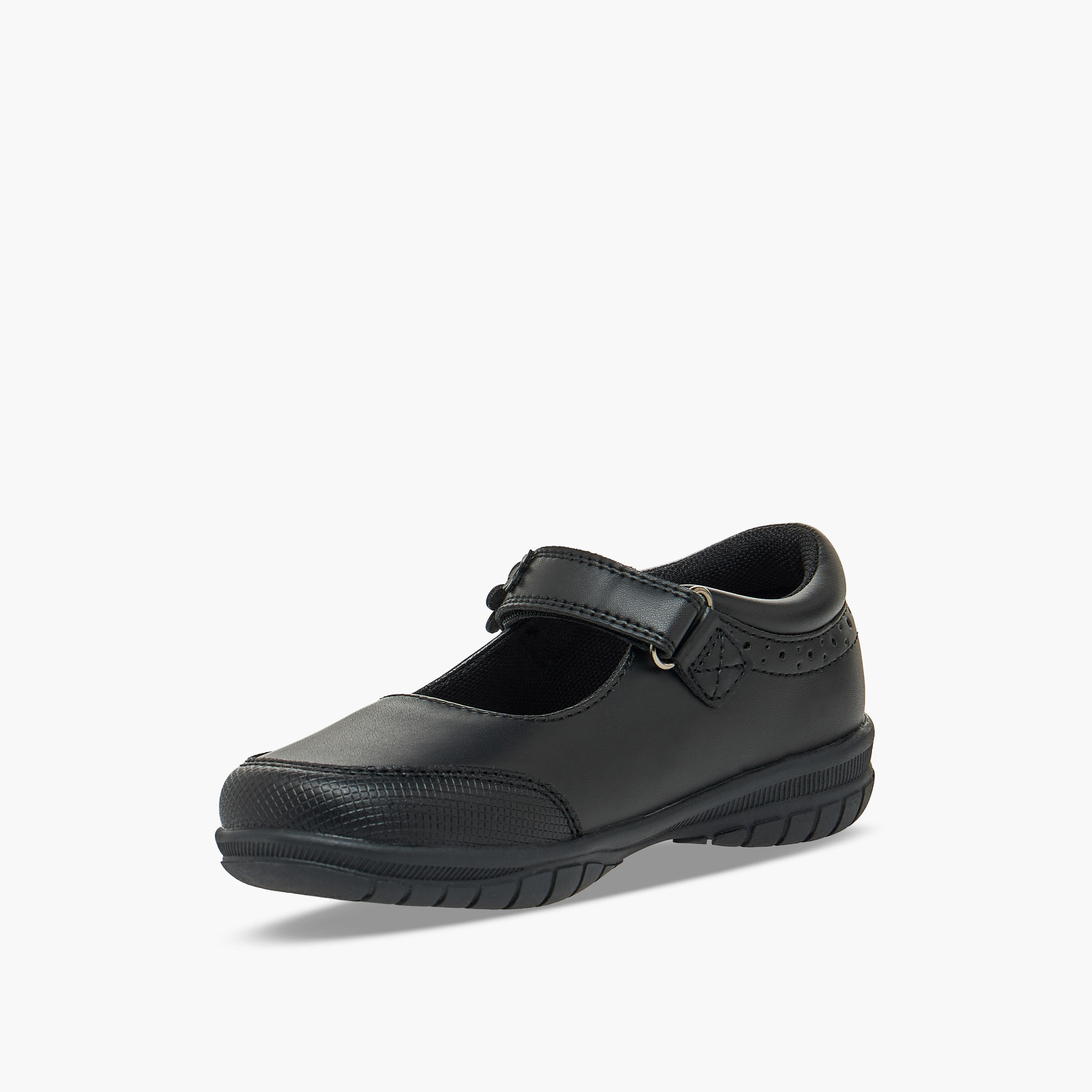 حذاء ماري جين باربي المدرسي المريح للبنات بشريط إغلاق لاصق-girls-shoes-maryjanes-image-5