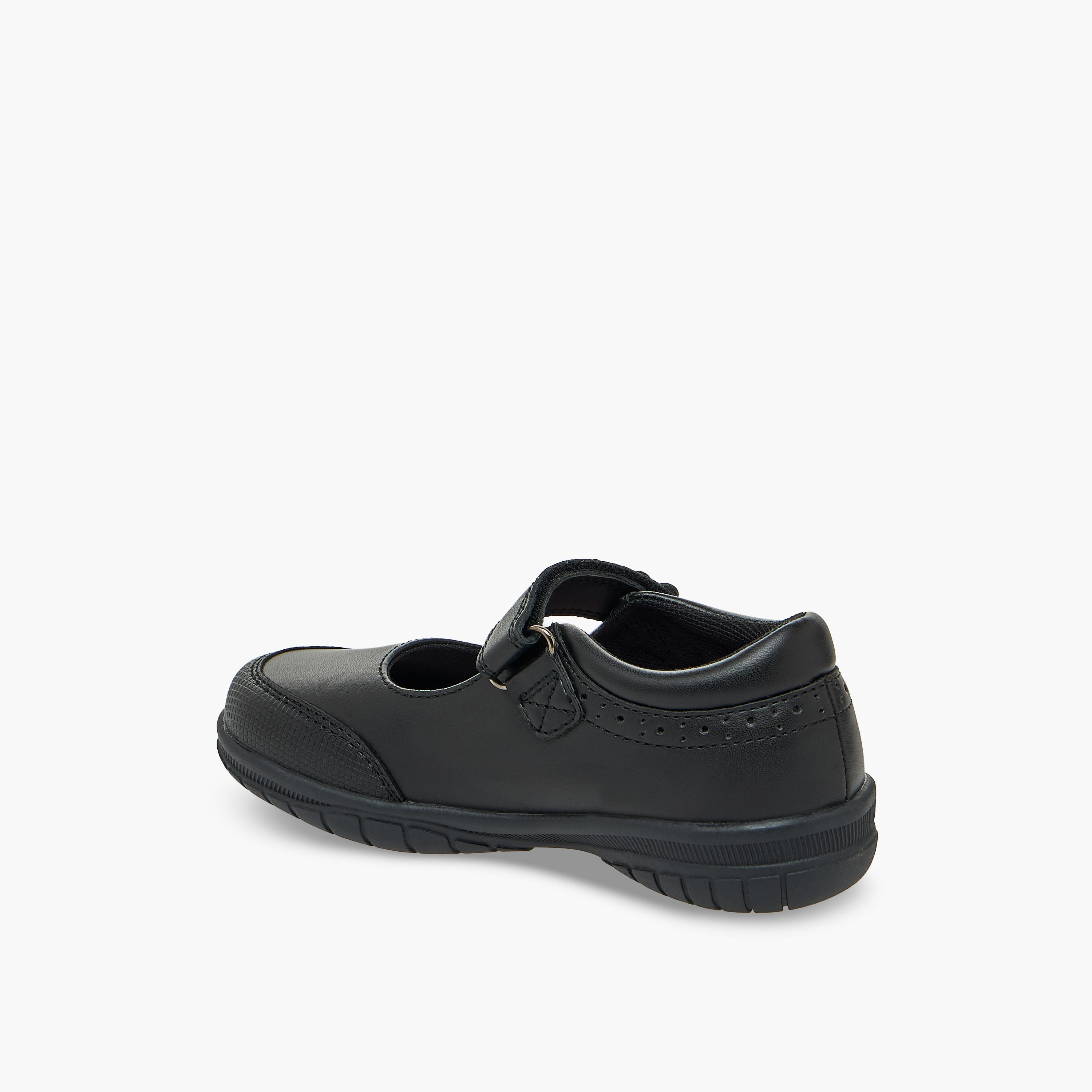 حذاء ماري جين باربي المدرسي المريح للبنات بشريط إغلاق لاصق-girls-shoes-maryjanes-image-7