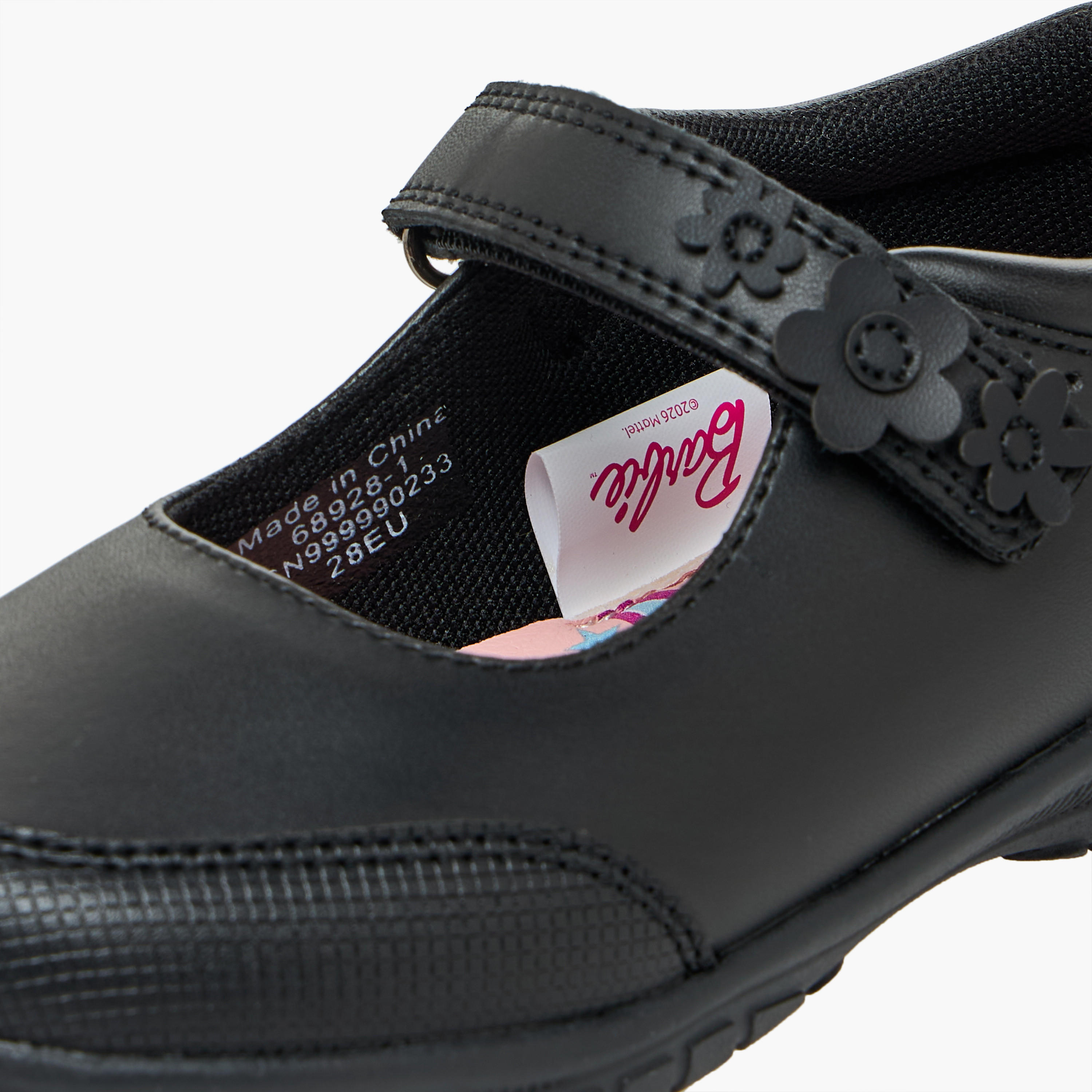 حذاء ماري جين باربي المدرسي المريح للبنات بشريط إغلاق لاصق-girls-shoes-maryjanes-image-8
