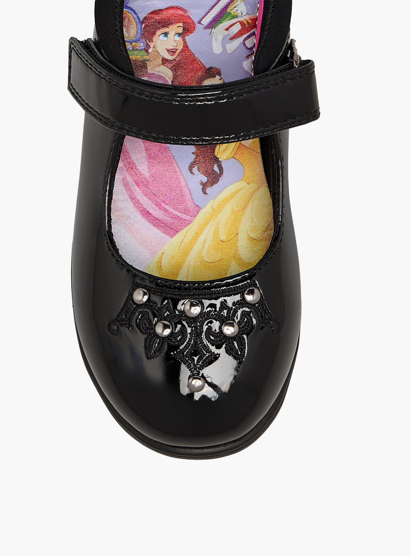 Disney Girls Embellished Hook & Loop School Shoes-girls-shoes-schoolshoes-image-9