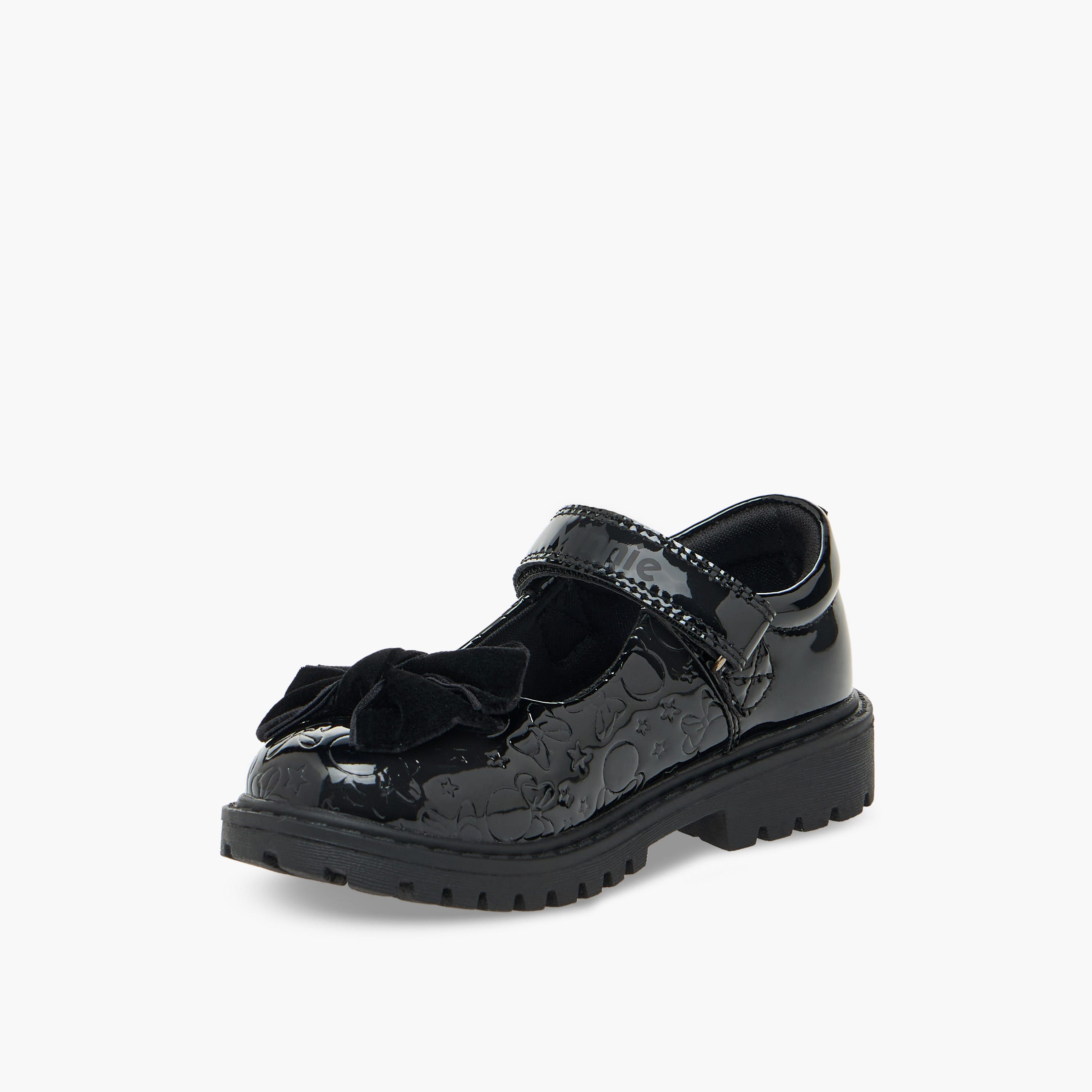 حذاء مدرسي بزينة فيونكة وشريط إغلاق لاصق للبنات من ديزني-girls-shoes-schoolshoes-image-5