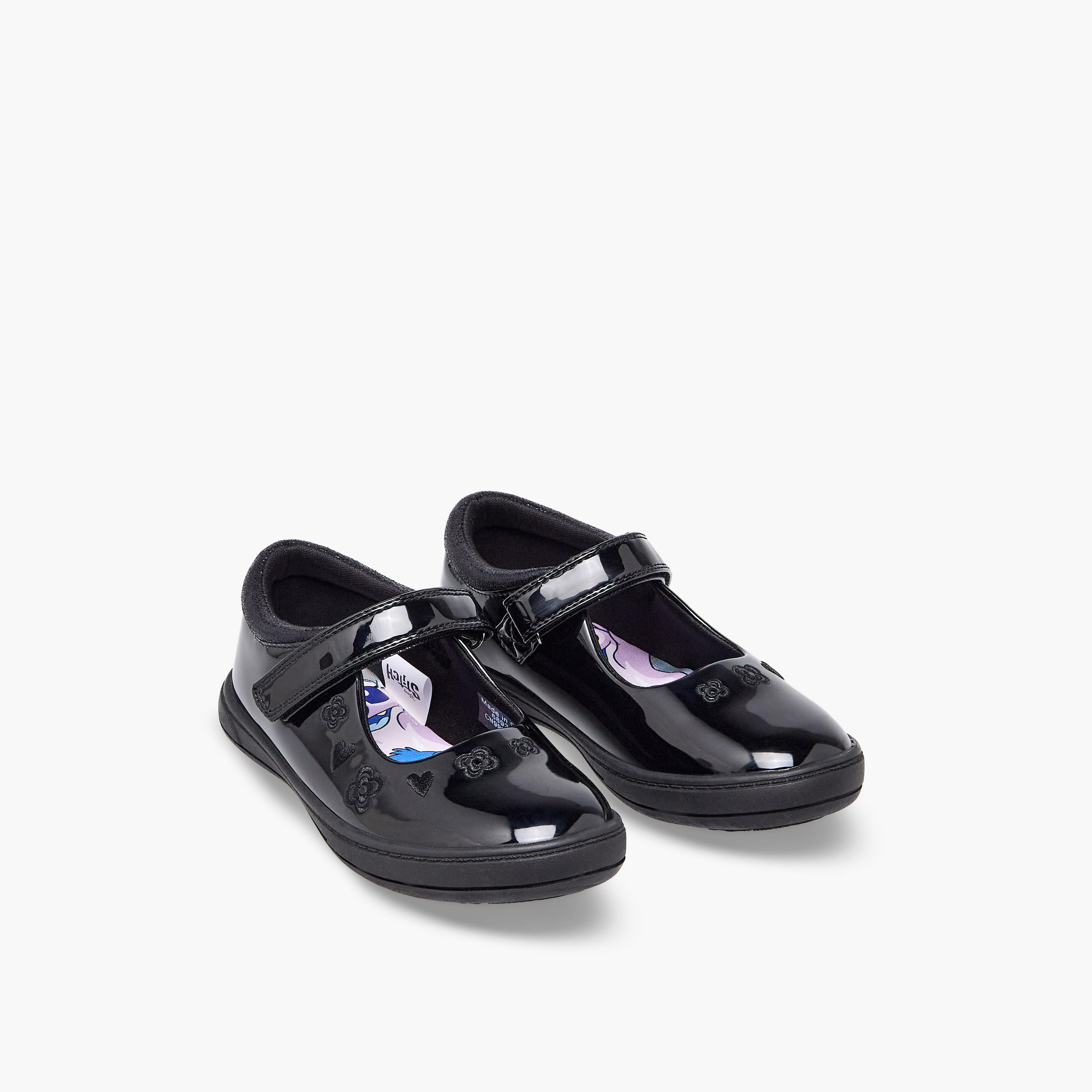 Disney Girls Stitch Mary Jane School Shoes-girls-shoes-maryjanes-image-1