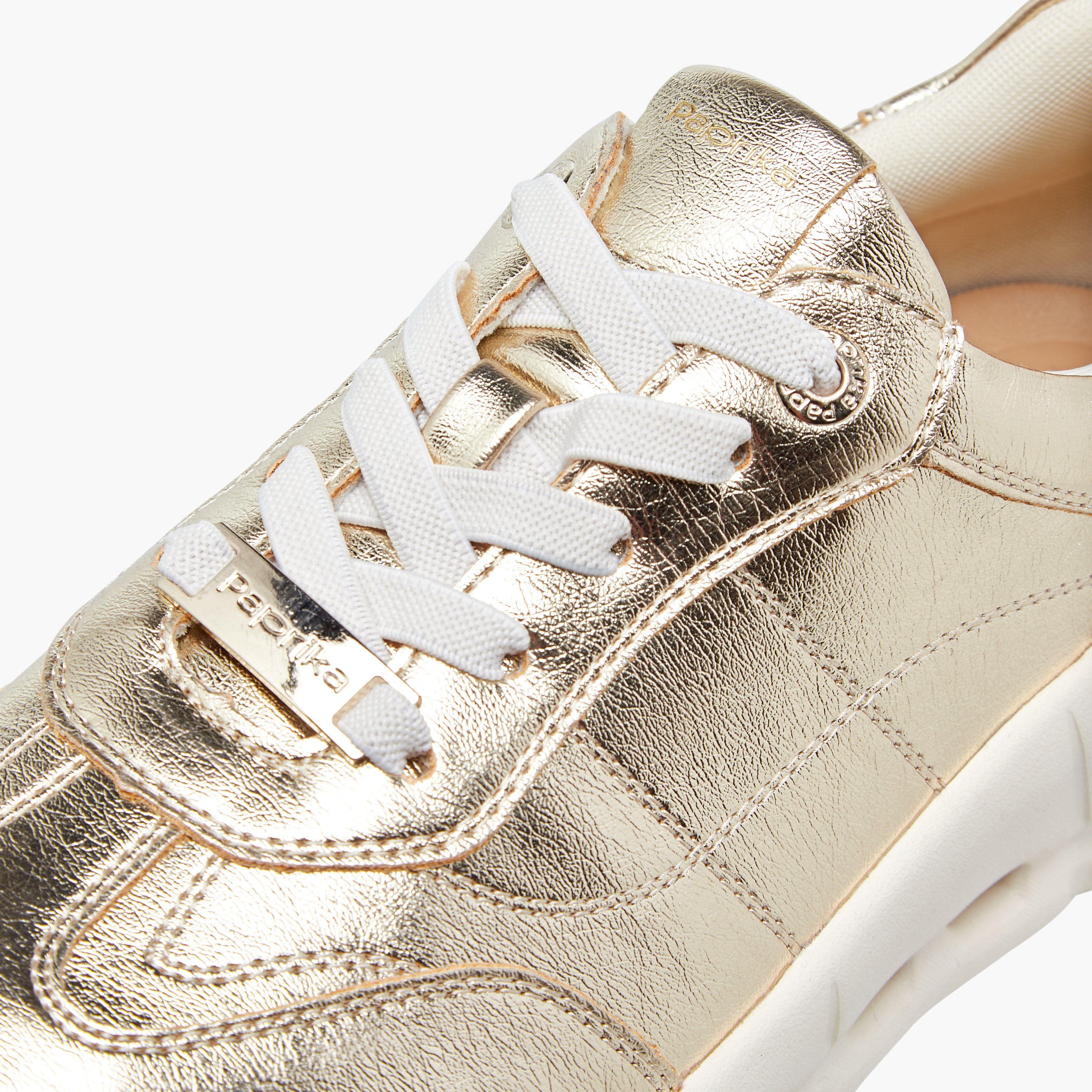 Paprika Panelled Sneakers with Lace-Up Closure-women-shoes-sneakers-image-4