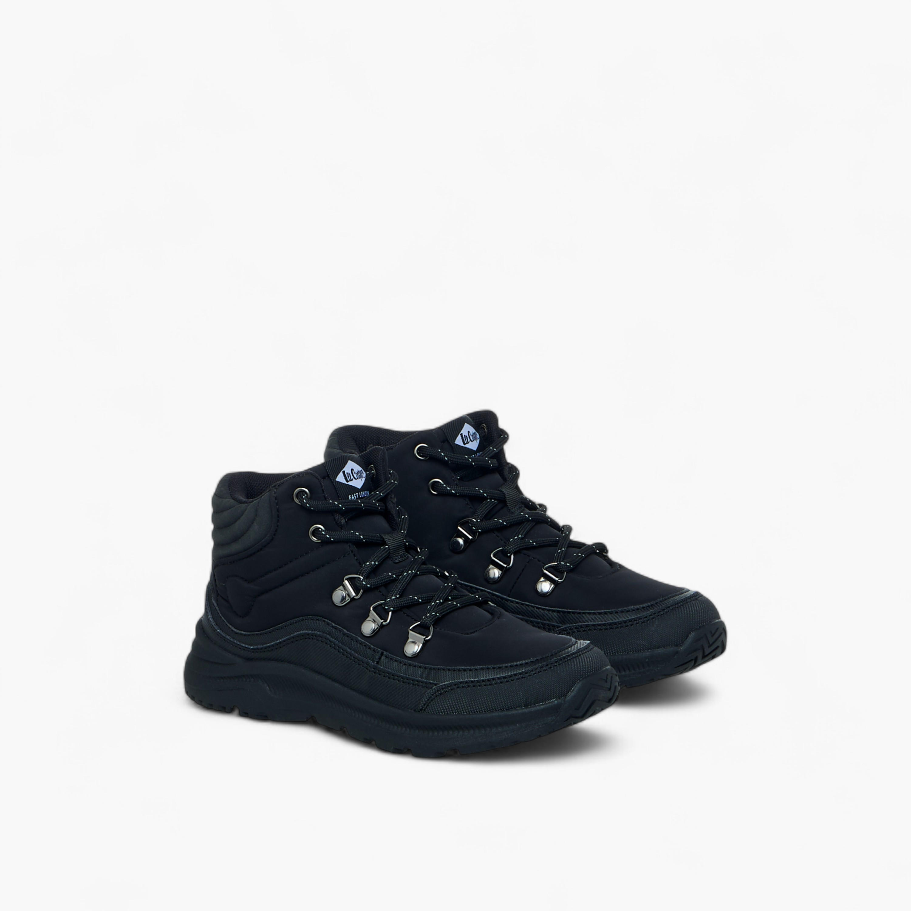 Lee Cooper Boys' Panelled Lace-Up Boots-boys-shoes-boots-image-1