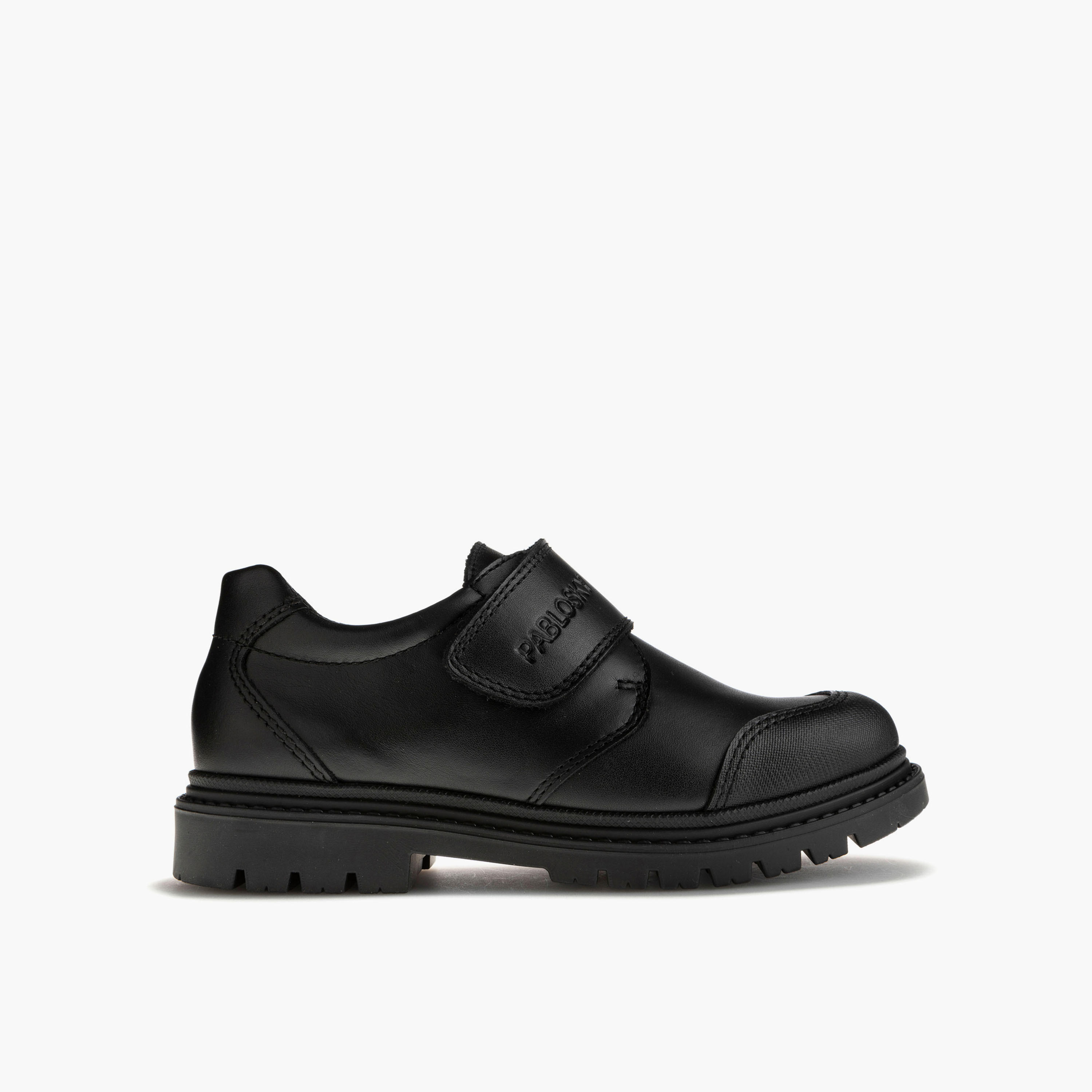 حذاء مدرسي جلد بشريط إغلاق لاصق للأولاد من بابلوسكي-boys-shoes-schoolshoes-image-1