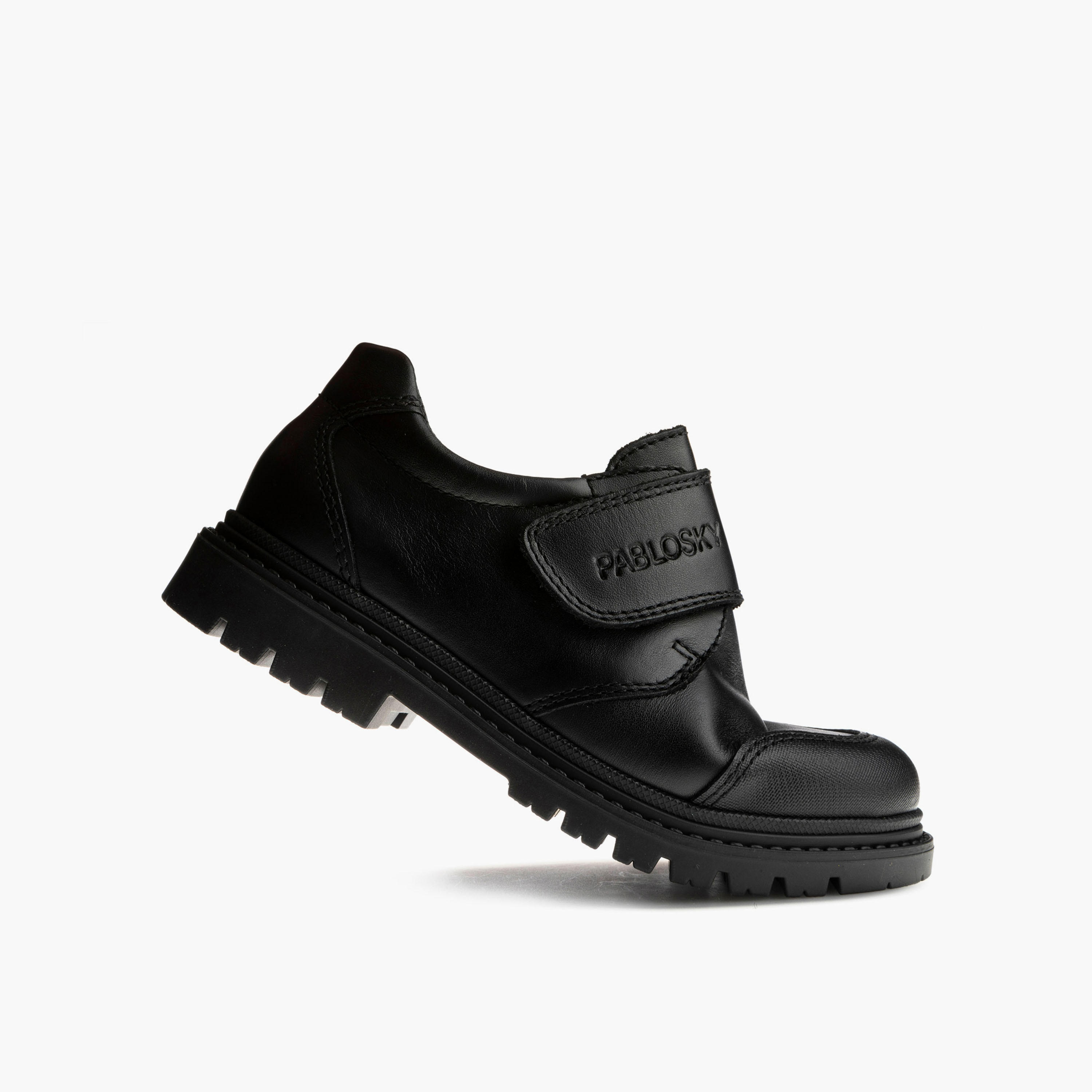 حذاء مدرسي جلد بشريط إغلاق لاصق للأولاد من بابلوسكي-boys-shoes-schoolshoes-image-4
