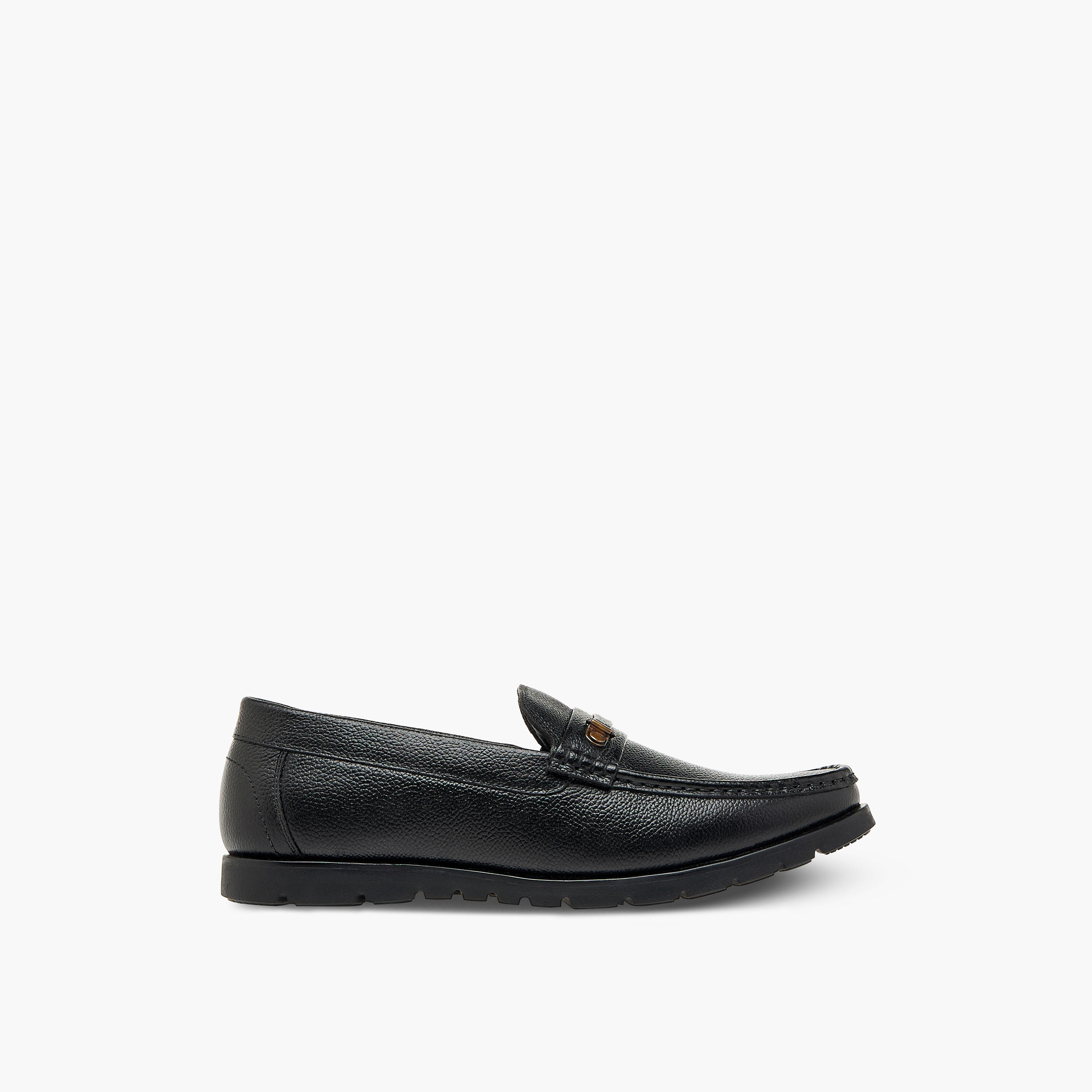 LBL by Shoexpress Textured Slip-On Moccasins-men-shoes-formalshoes-image-3