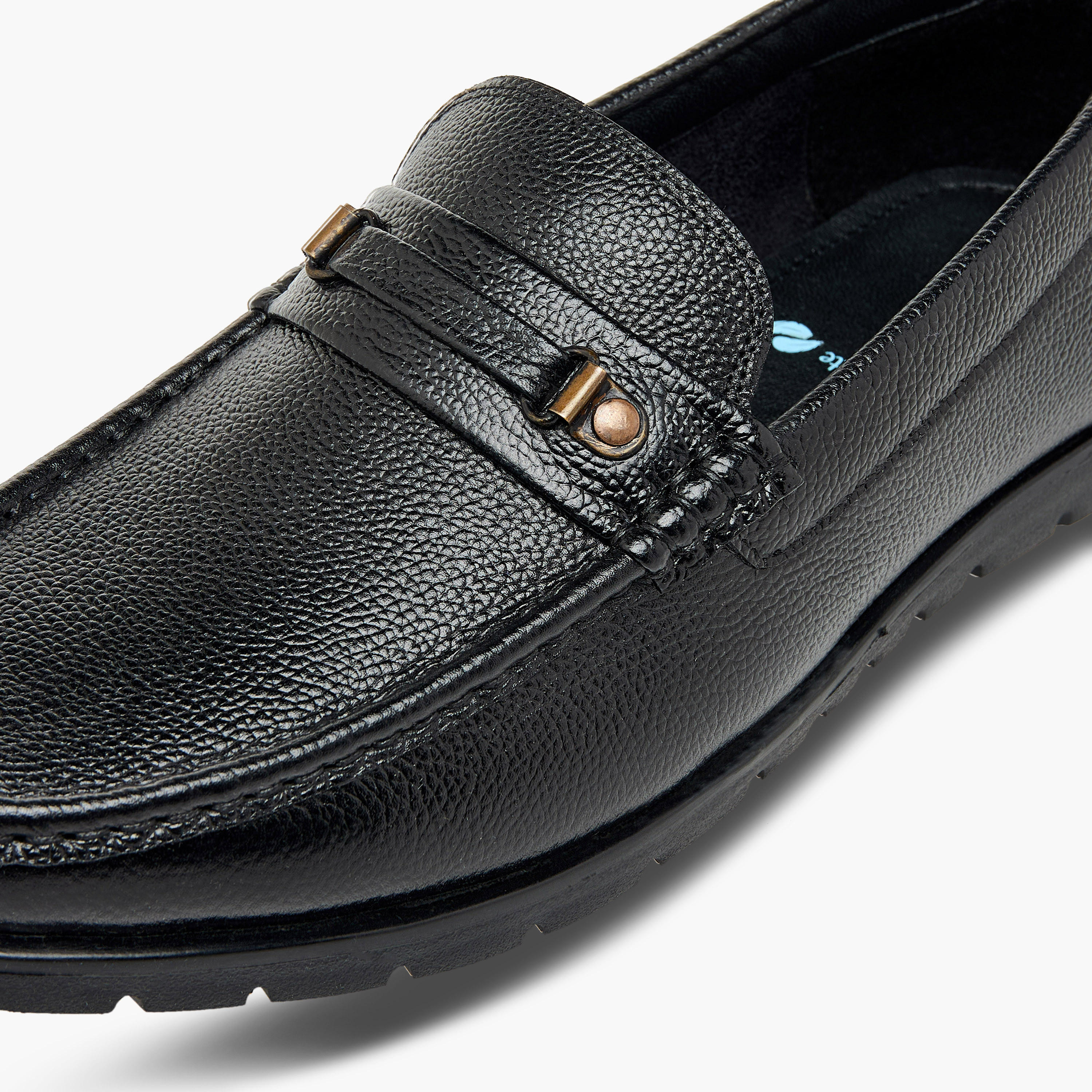 LBL by Shoexpress Textured Slip-On Moccasins-men-shoes-formalshoes-image-4