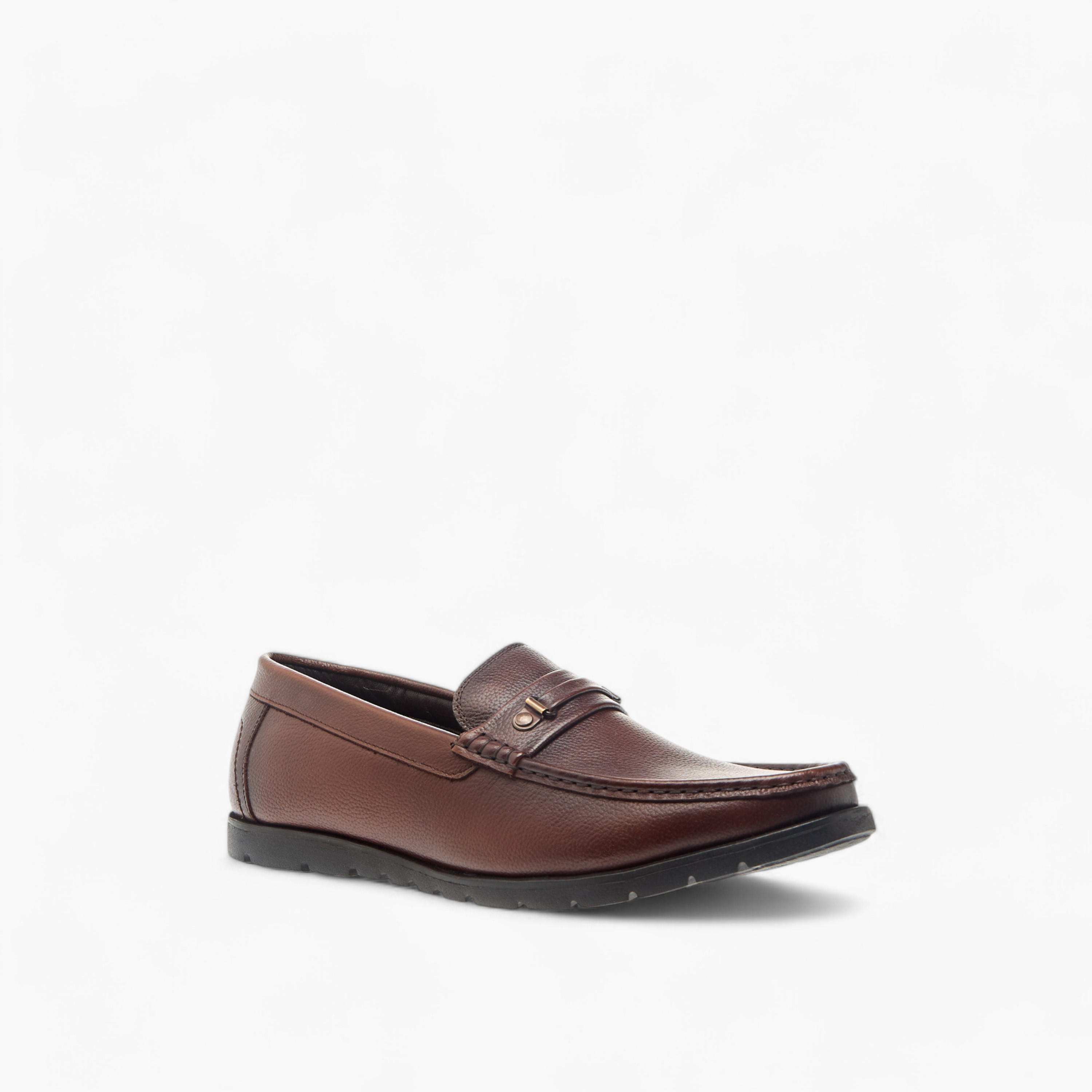 LBL by Shoexpress Textured Slip-On Moccasins-men-shoes-formalshoes-image-2