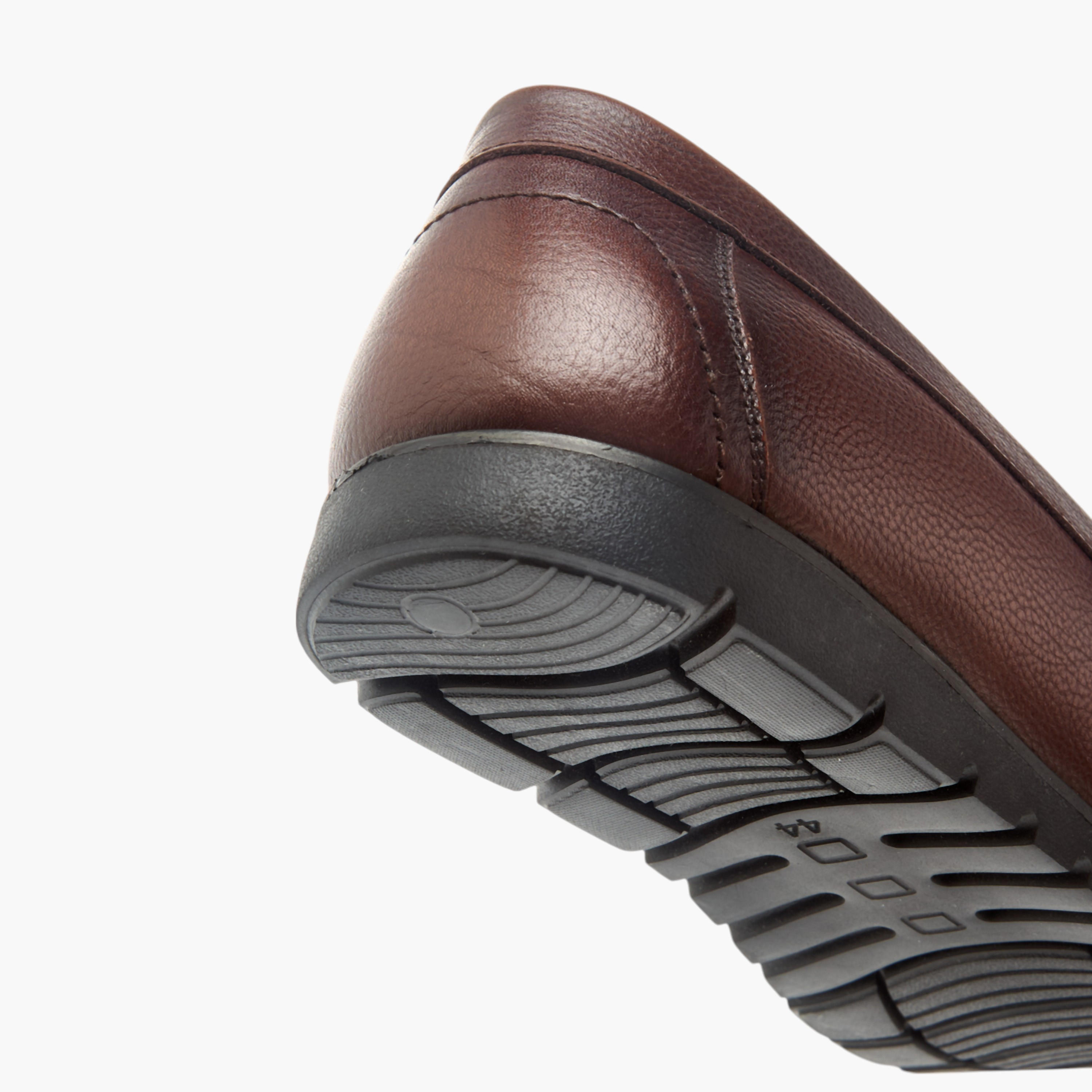 LBL by Shoexpress Textured Slip-On Moccasins-men-shoes-formalshoes-image-5