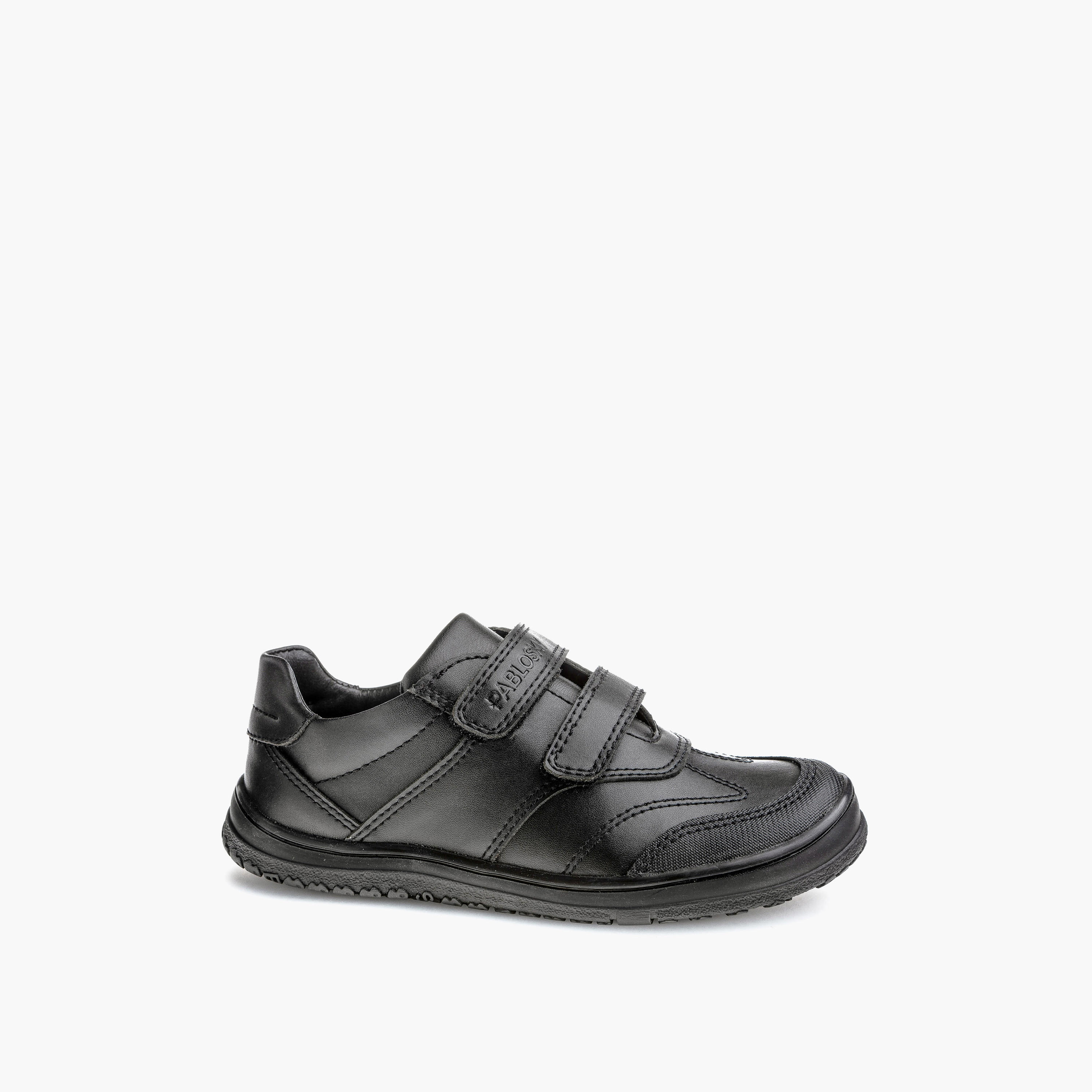 Pablosky Kids' Panelled School Shoes with Hook and Loop Closure - 732015-J-boys-shoes-schoolshoes-image-1
