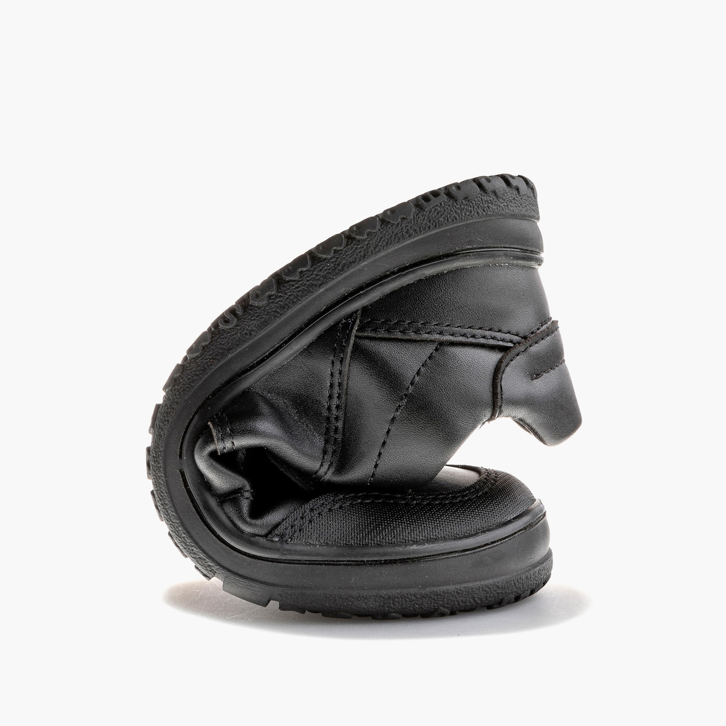 Pablosky Kids' Panelled School Shoes with Hook and Loop Closure - 732015-J-boys-shoes-schoolshoes-image-6