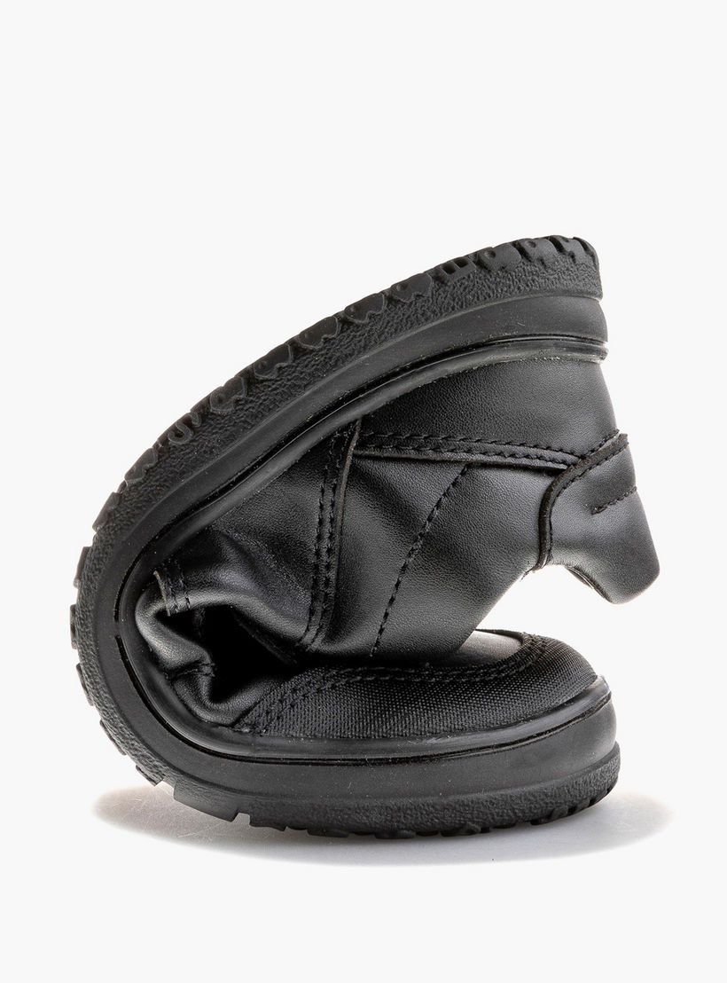 Pablosky Kids' Panelled School Shoes with Hook and Loop Closure - 732015-J-boys-shoes-schoolshoes-image-6