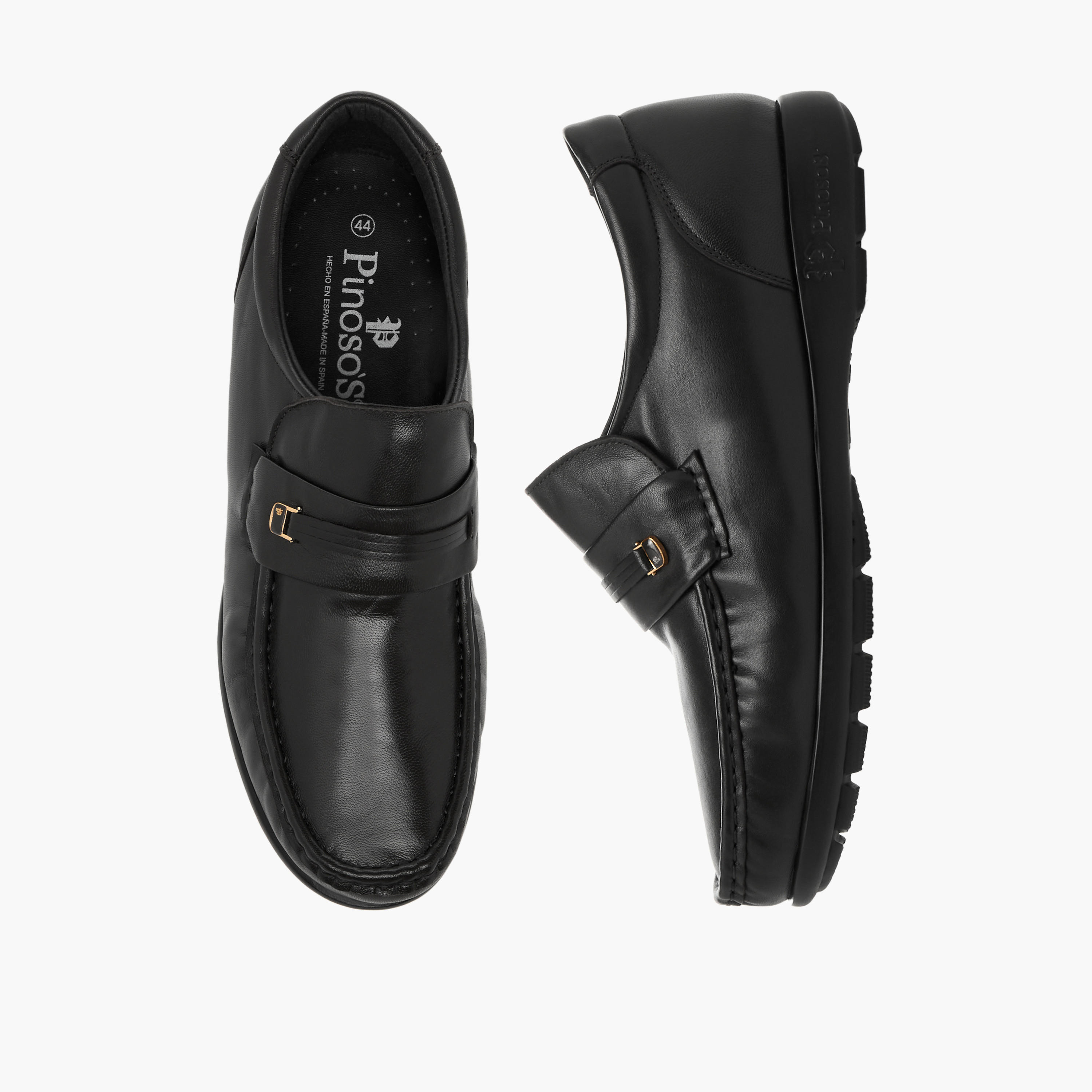 Pinosos Men Genuine Leather Slip-On Loafers-men-shoes-formalshoes-image-1