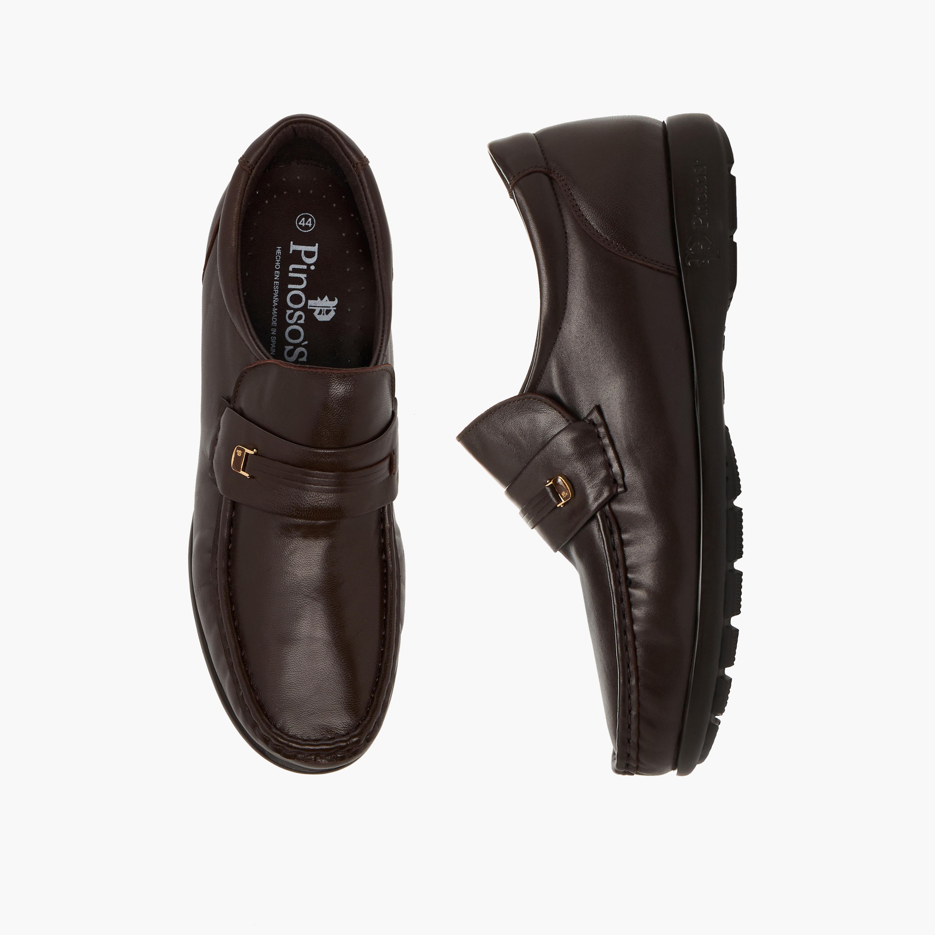 Pinosos Men Genuine Leather Slip-On Loafers-men-shoes-formalshoes-image-1