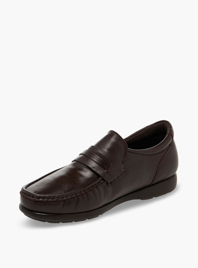 Pinosos Men Genuine Leather Slip-On Loafers-men-shoes-formalshoes-image-4