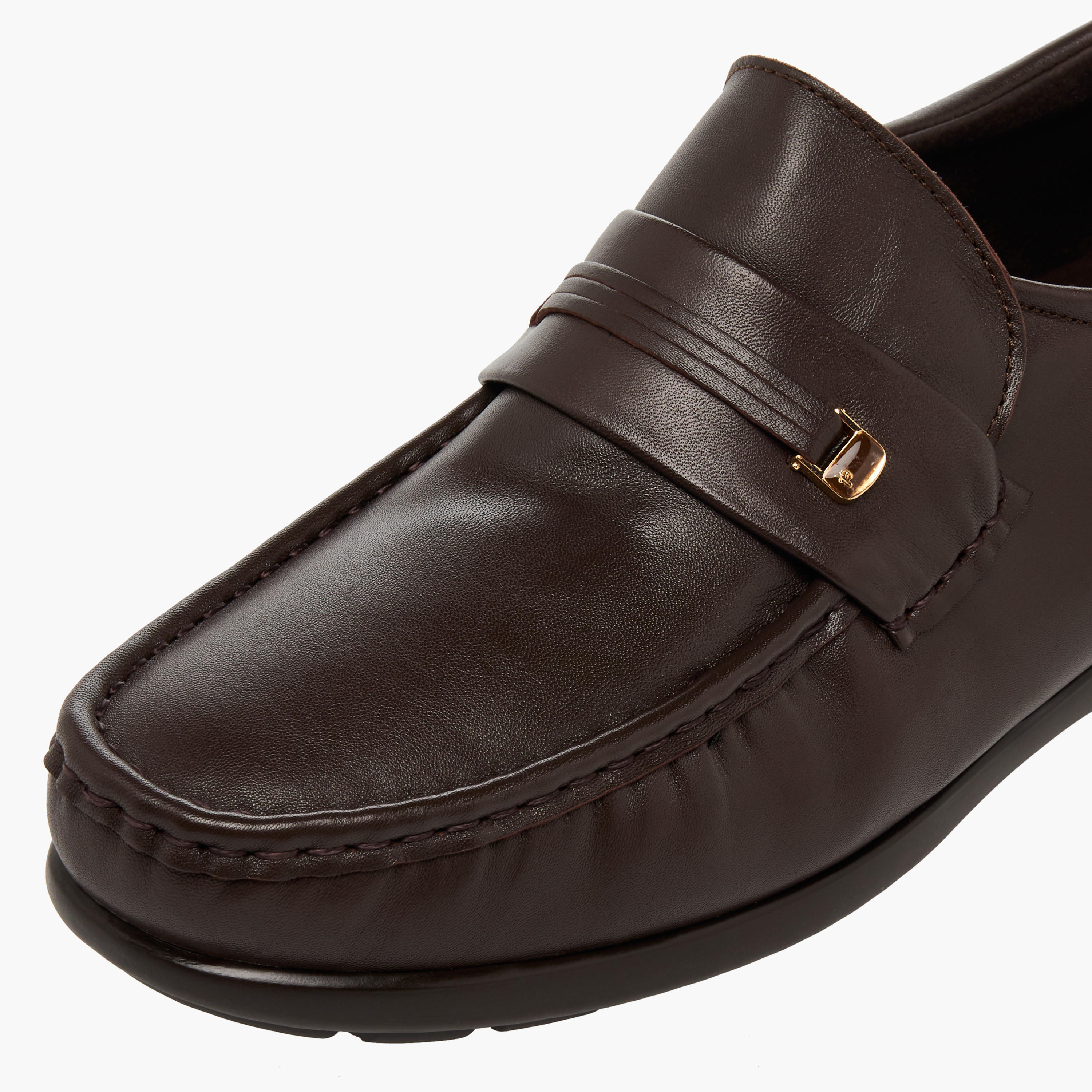 Pinosos Men Genuine Leather Slip-On Loafers-men-shoes-formalshoes-image-7