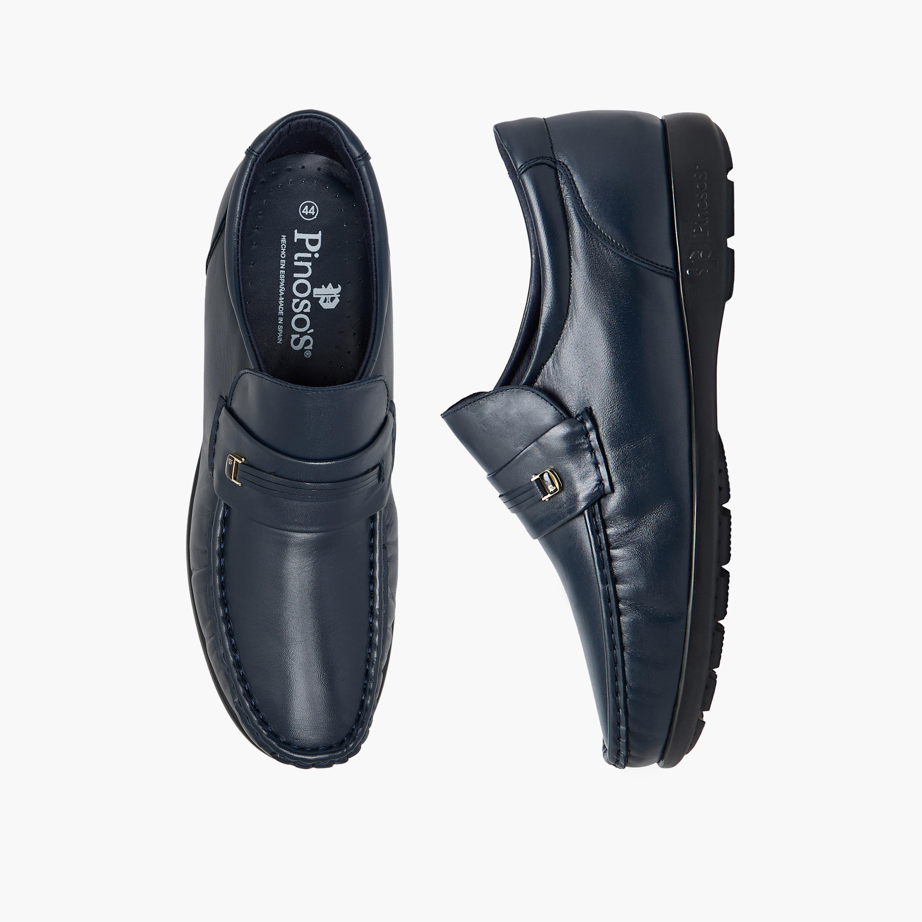 Pinosos Men Genuine Leather Slip-On Loafers-men-shoes-formalshoes-image-1