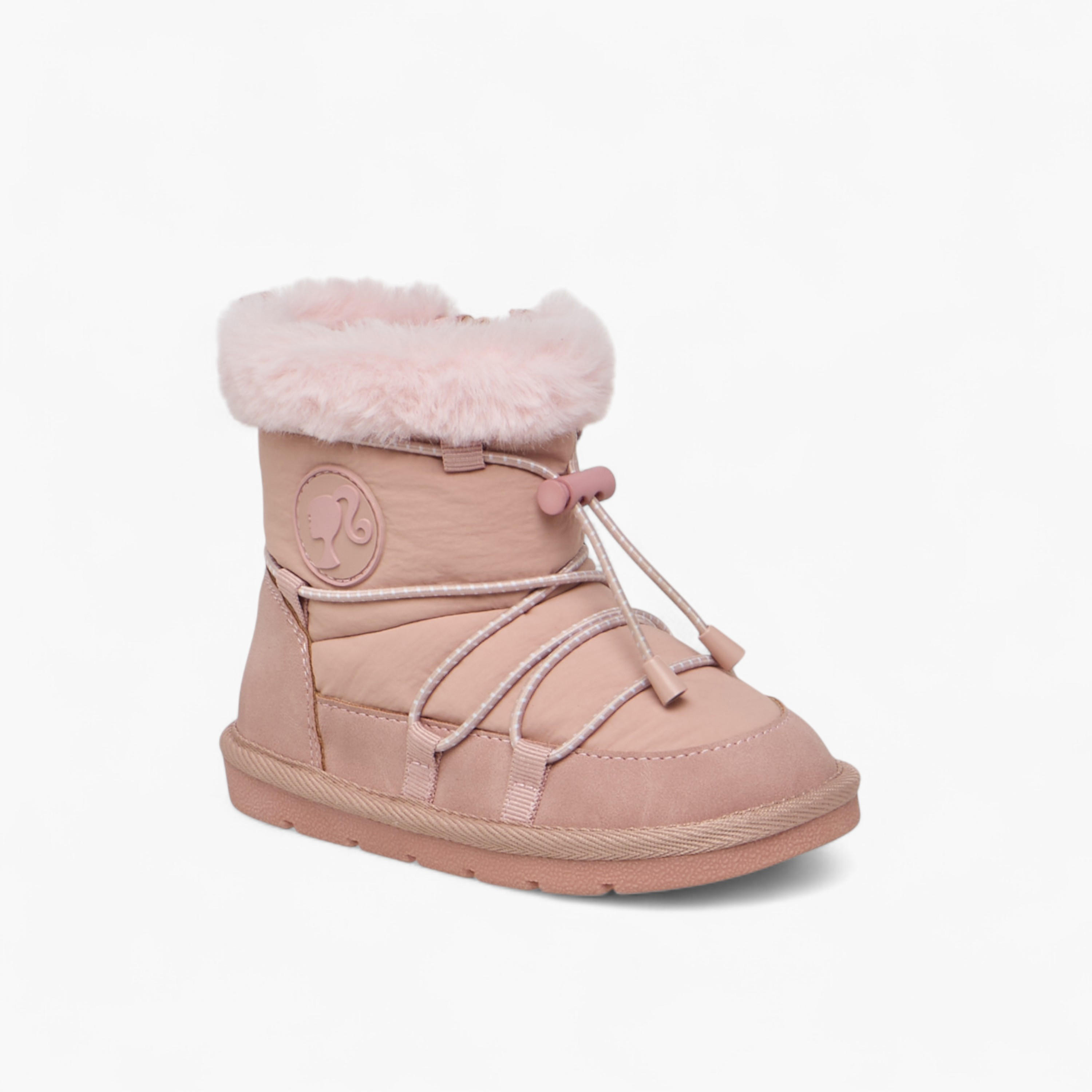 بوت مزين برباط بطول الكاحل وسحاب إغلاق من باربي-girls-shoes-boots-image-2