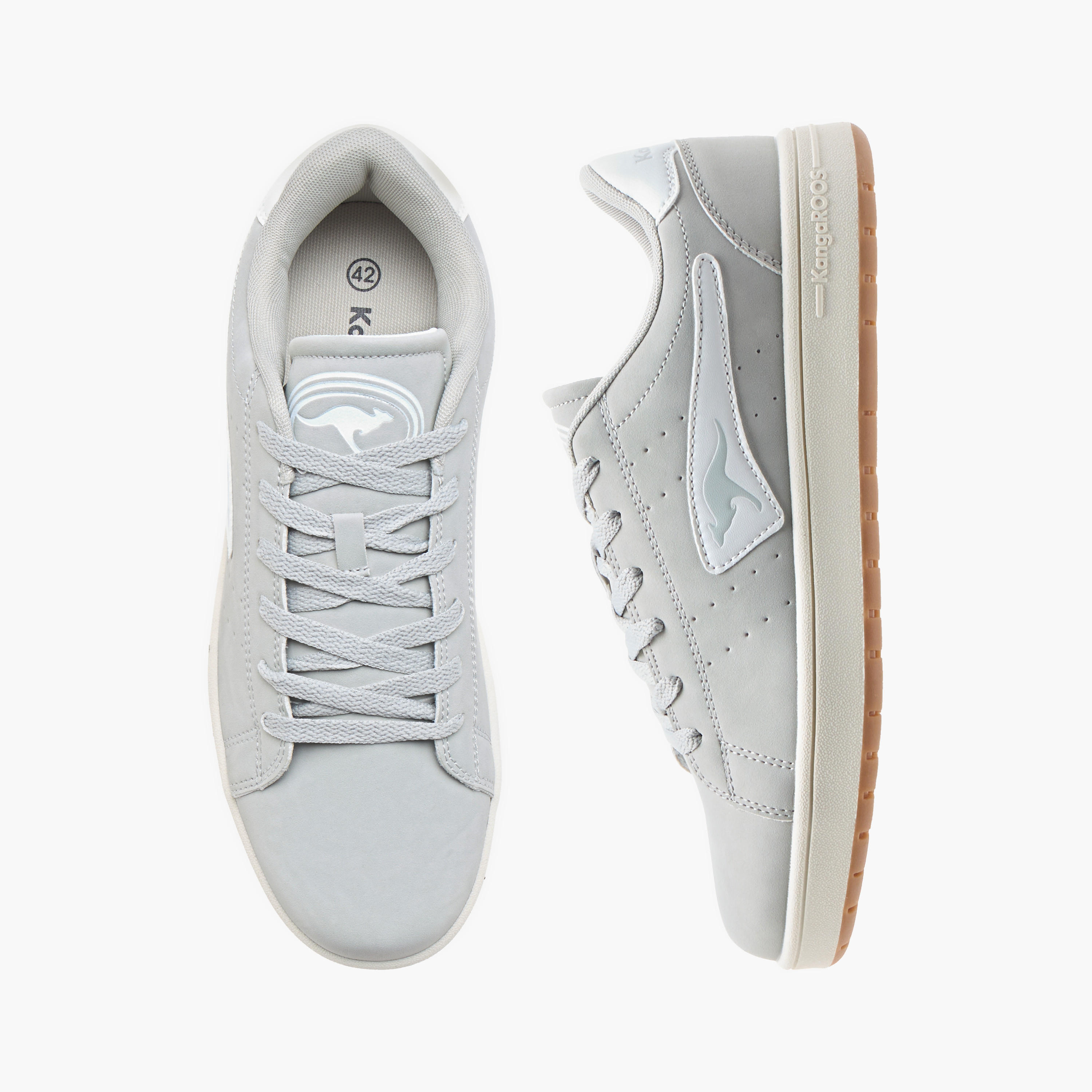 حذاء سنيكرز برباط وتفاصيل شعار للنساء من كانجاروس-women-shoes-sneakers-image-1